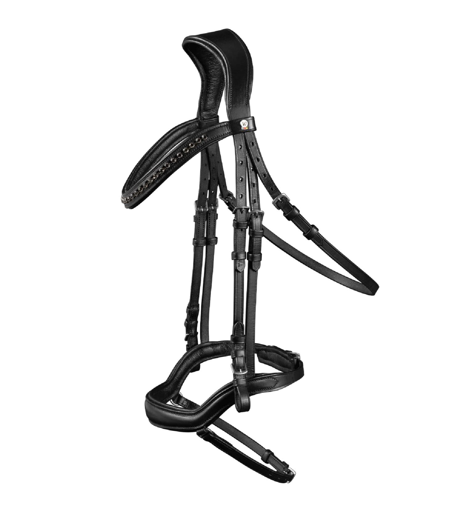 WALDHAUSEN X-Line New Shape II Bridle for Warmblood - Black | Premium Equestrian Gear International Shipping Available - Buy Online on GoSupps.com