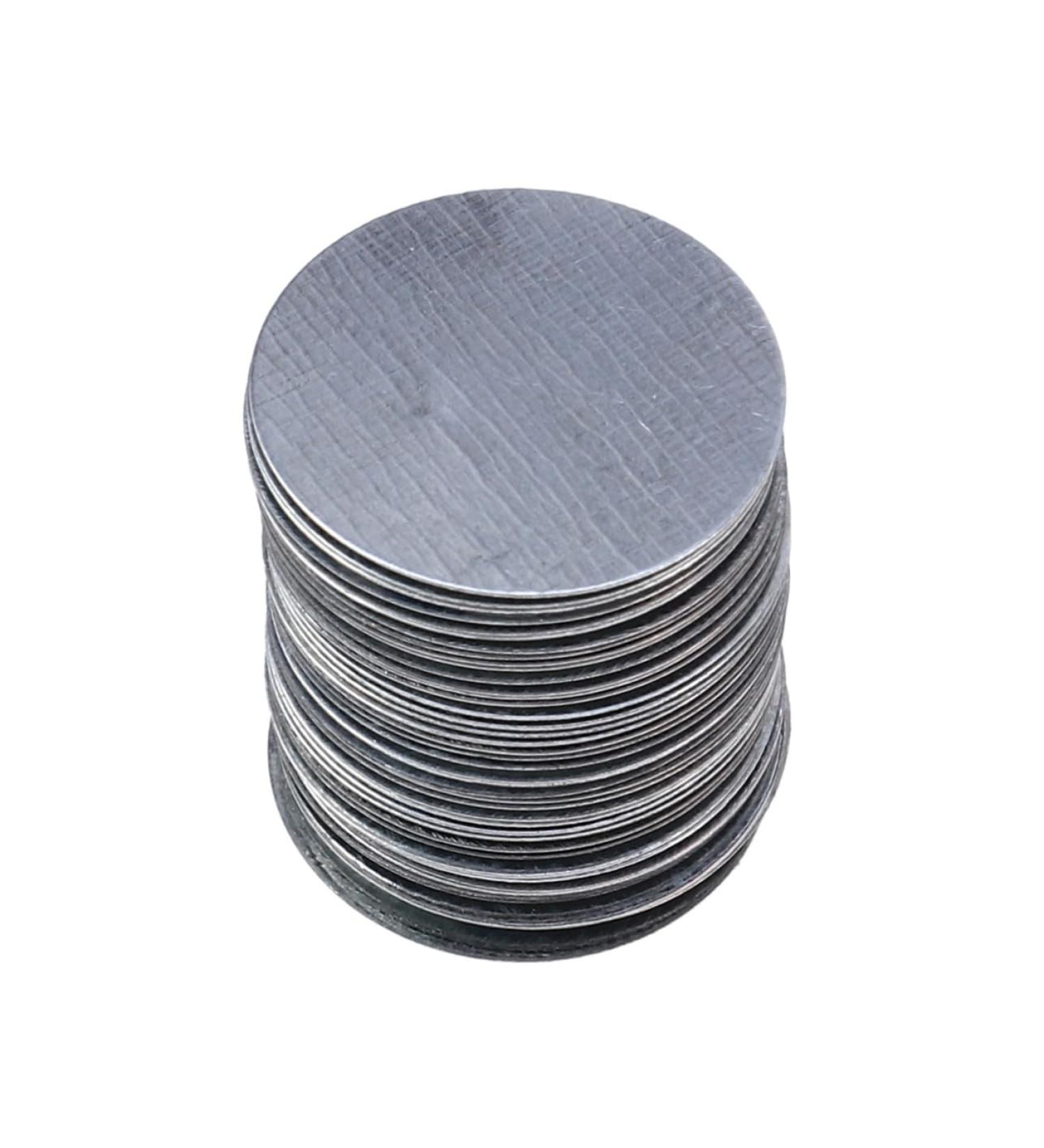 FOMIYES 100pcs Metal Stickers Metal Eyeshadow Pads Eyeshadow Case Pad Makeup Palette Round Metal Rod - Buy Online on GoSupps.com