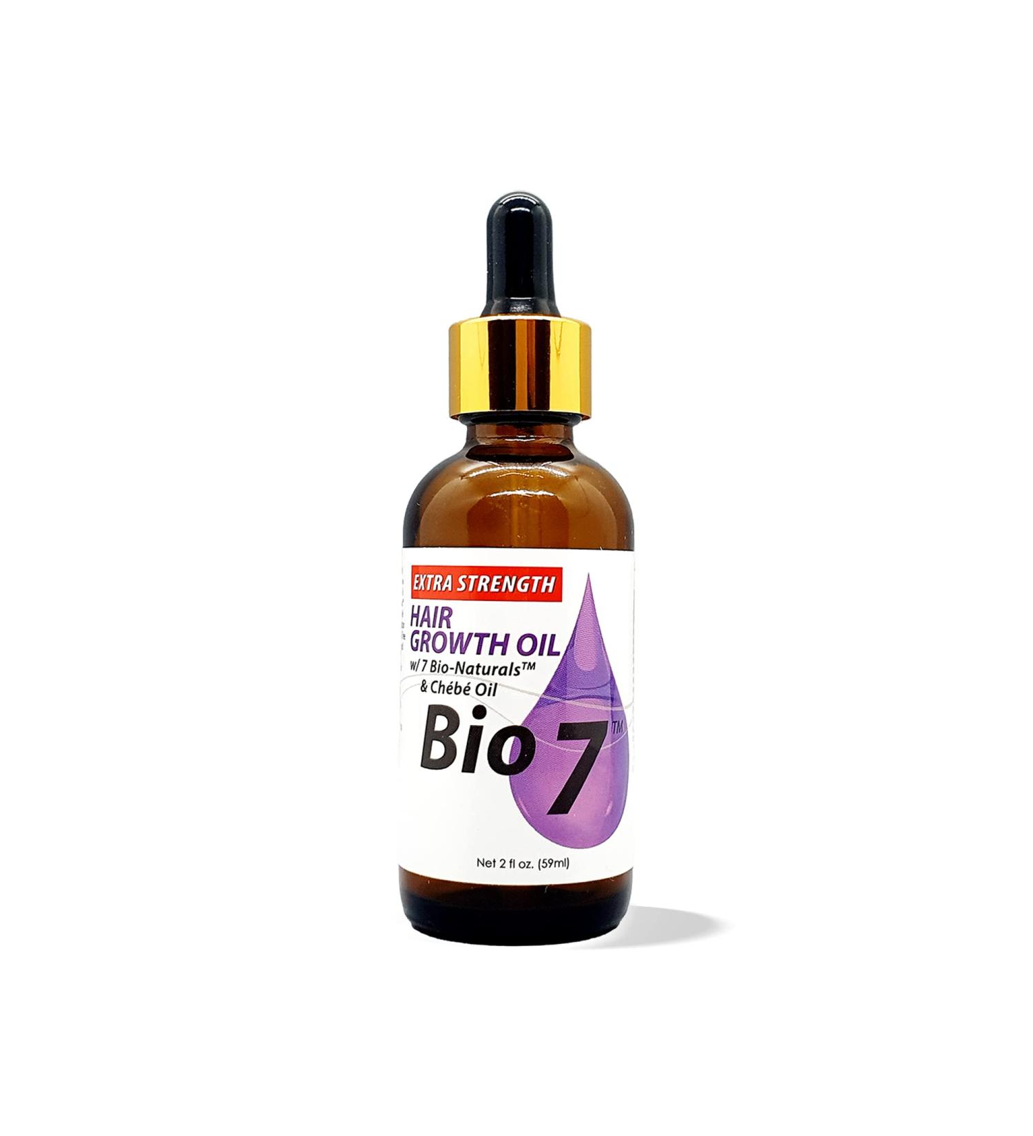 BIO7 Extra Strength Hair Growth Oil | 2 Fl Oz | Strengthen, Thicken, and Grow Your Hair | Condition Scalp | Prevent Breakage | Supply Nutrients | Increase Blood Circulation - Buy Online on GoSupps.com