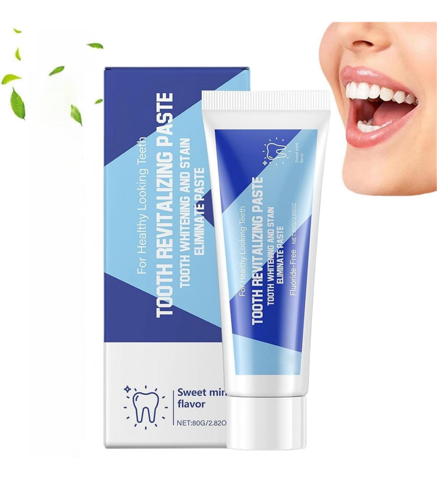 Natural Whitening Toothpaste Teeth Whitening and Stain Removal Fluoride Free Toothpaste Fresh Breath Toothpaste - Buy Online on GoSupps.com