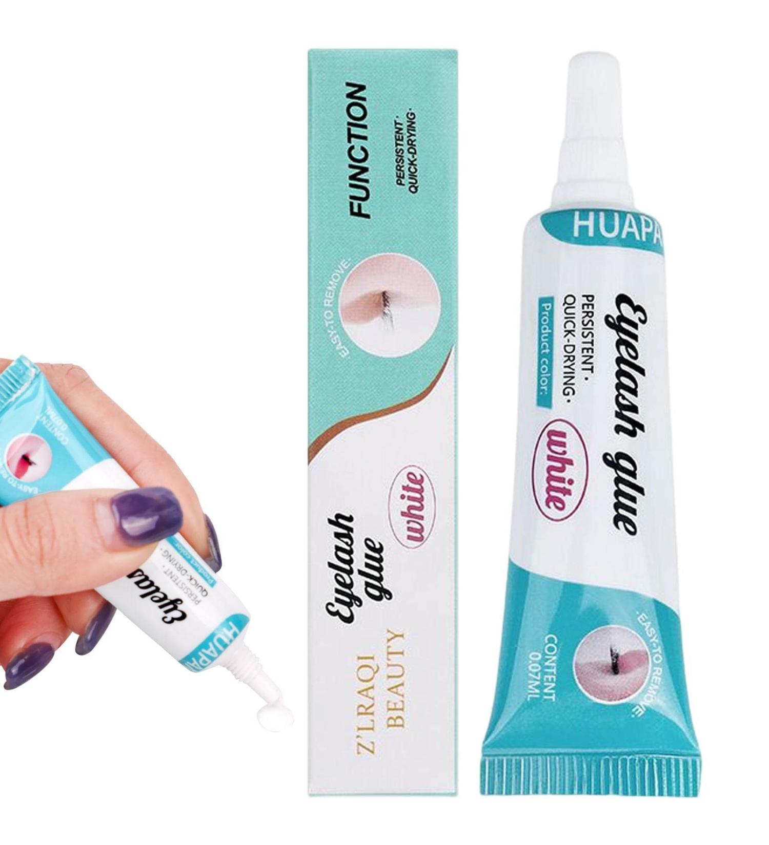 Eyelash Adhesive - Eyelash Glue Enhancers Lash Adhesive | Invisible Eyelashes Adhesive Waterproof Eyelash Glue Sensitive Eyes Lash Glue Eyelid Tape. white glue - Buy Online on GoSupps.com