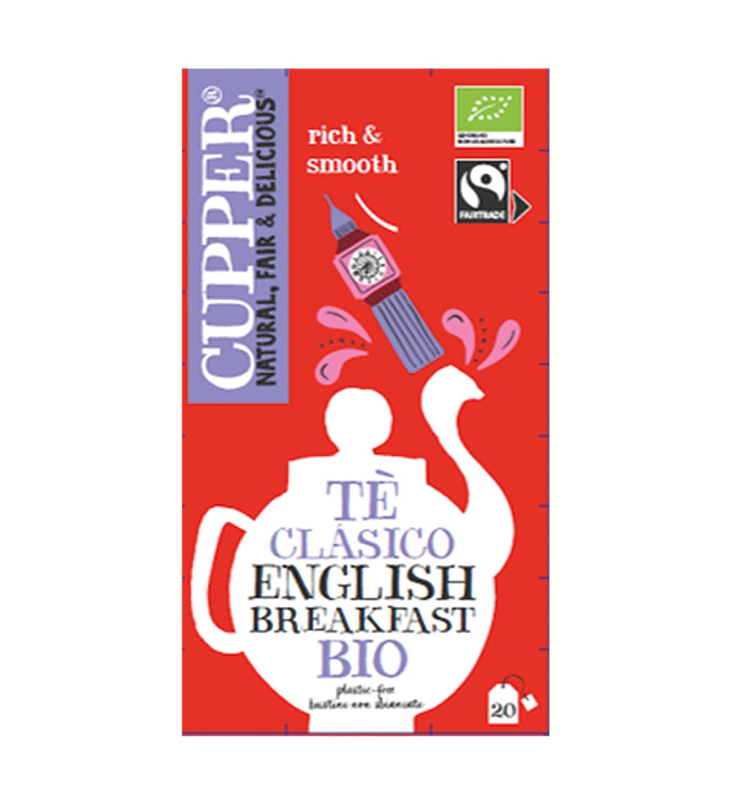 Cupper English breakfast black tea 20 bags - Buy Online on GoSupps.com
