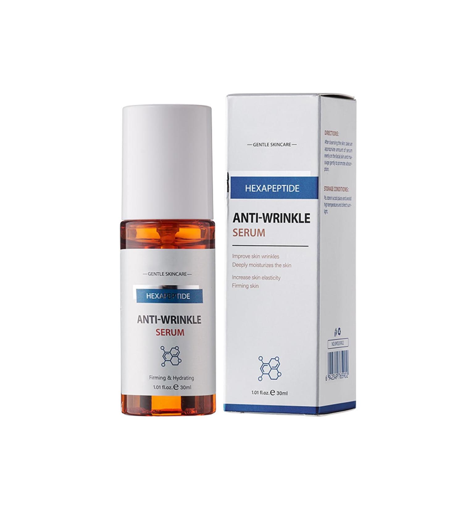S rum Visage Anti- ge Raffermissant S rum Raffermissant pour le Visage aux 6 Peptides Anti-Wrinkle Serum Soin Visage et Contour des Yeux Soin Hydratant Anti- ge Pour Tous Types de Peaux - Buy Online on GoSupps.com