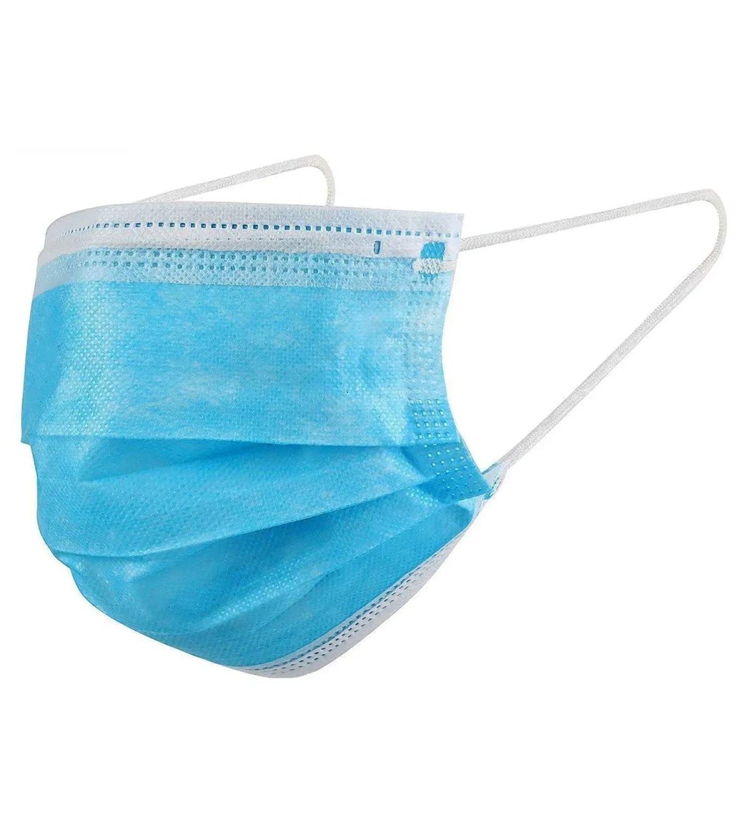 500 Face Masks Single Use Disposable Face Mask Effective Filtration Soft on Skin Bulk Pack 3-Ply Masks Facial Cover with Elastic Earloops For Home Office School and Outdoors