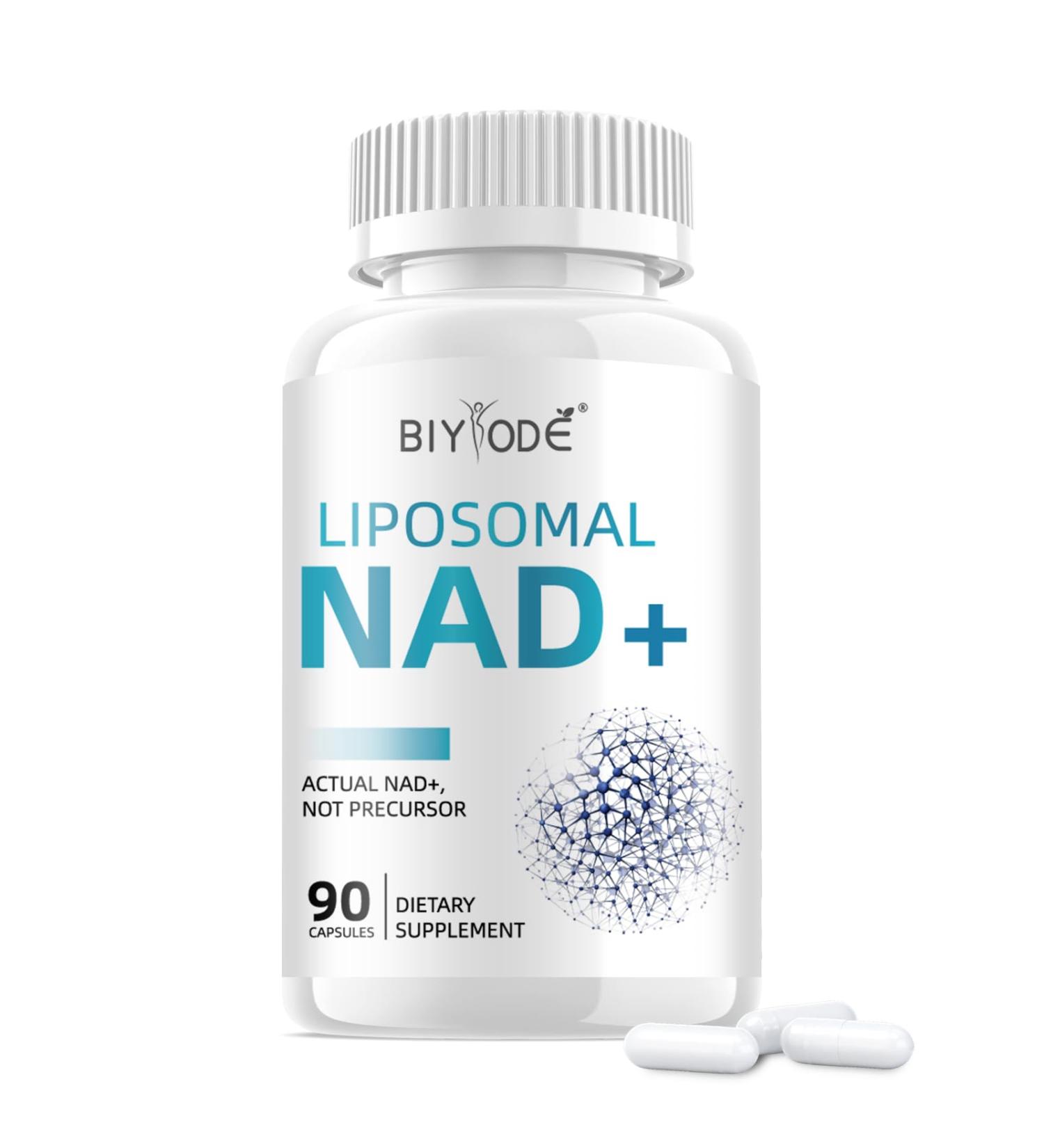 NAD Supplement with Liposomal Resveratrol 900mg NAD Booster with Quercetin Phytosome for Energy Focus & Healthy Aging Cellular Support for Adults 30+ 80 Capsules 40-Day Supply - Buy Online on GoSupps.com