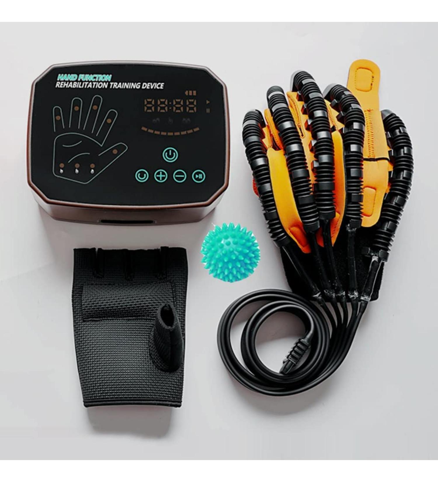 Rehabilitation Robot Gloves Smart Hemiplegia Five-Finger Trainer Portable Charging Stroke Hand Splint Minimize Spasticity (Left Hand Small) - Buy Online on GoSupps.com