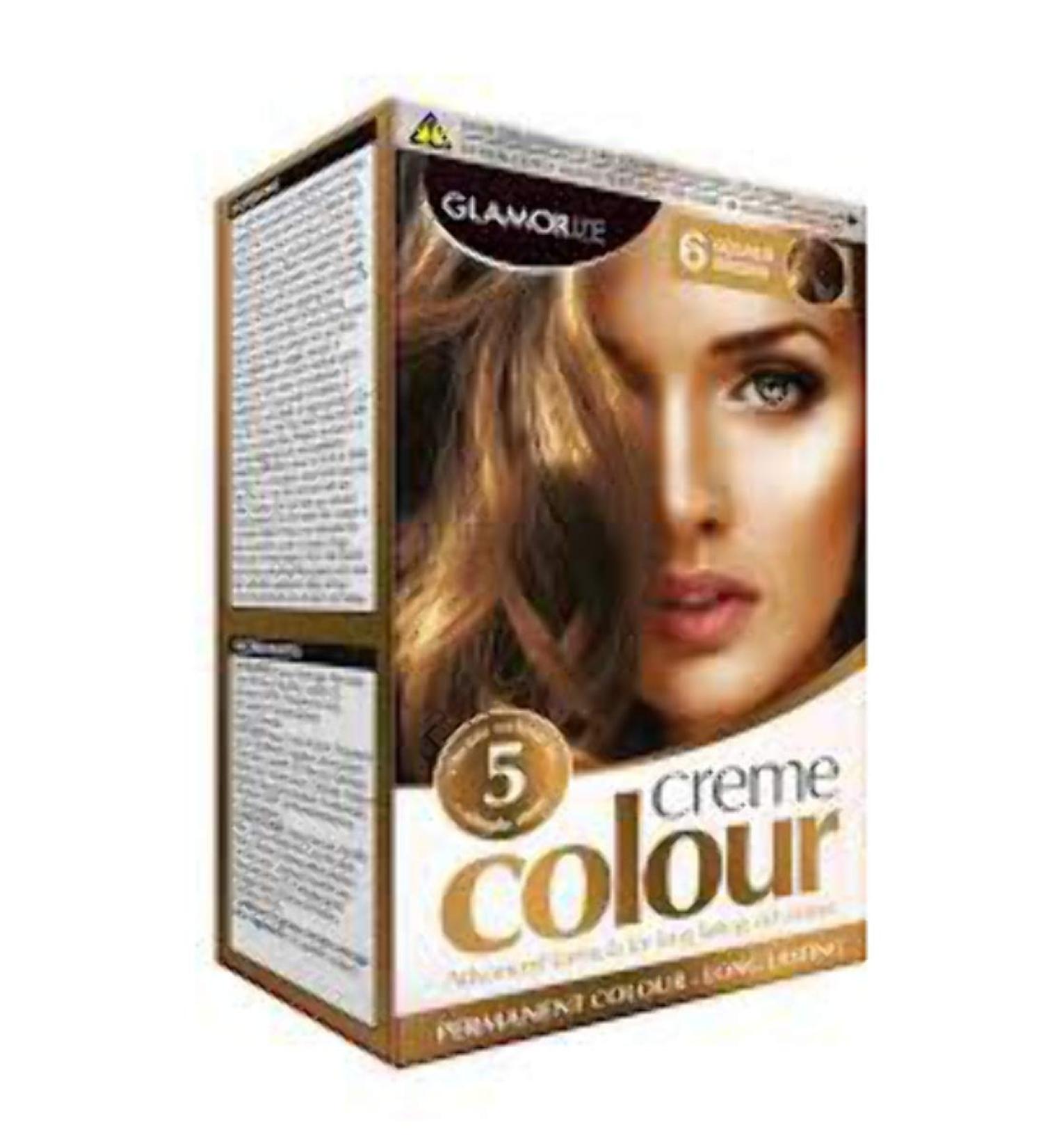 Glamorize Creme Colour Womens Permanent Hair Dye 06 Gold Brown GL023520