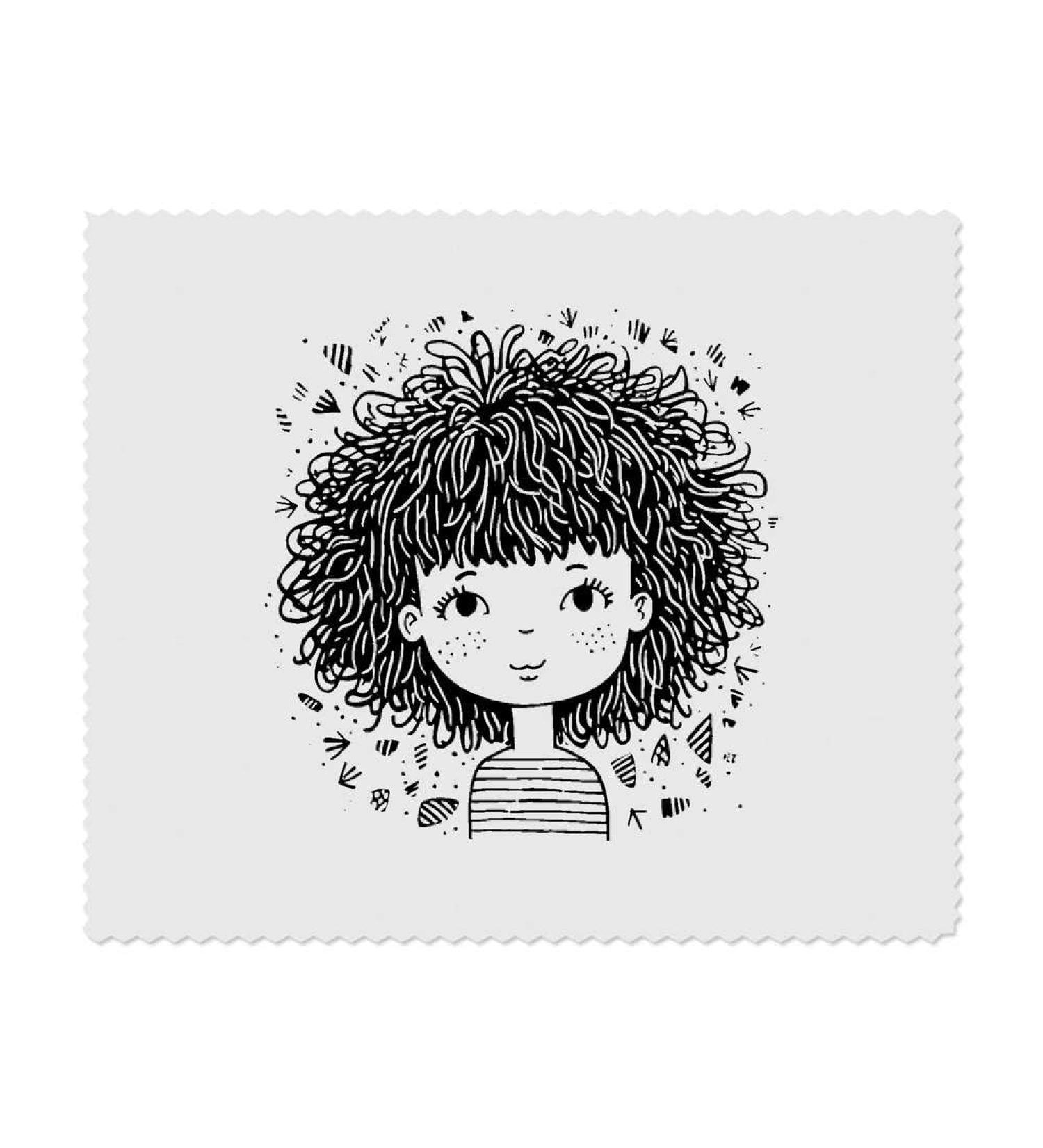 Buy 2 'Girl with Curly Hair' Microfiber Lens Cleaning Cloths | Premium Quality for Glasses & Screens - International Shipping Available - Buy Online on GoSupps.com