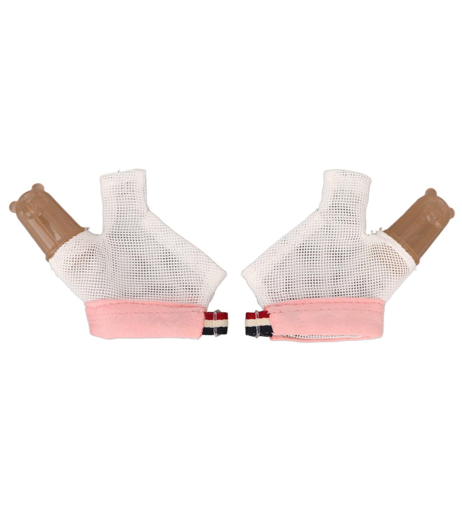 Soft Adjustable Silicone Baby Thumb Sucking Stop Glove - Finger Protection for Kids (Pink) | International Shipping - Buy Online on GoSupps.com