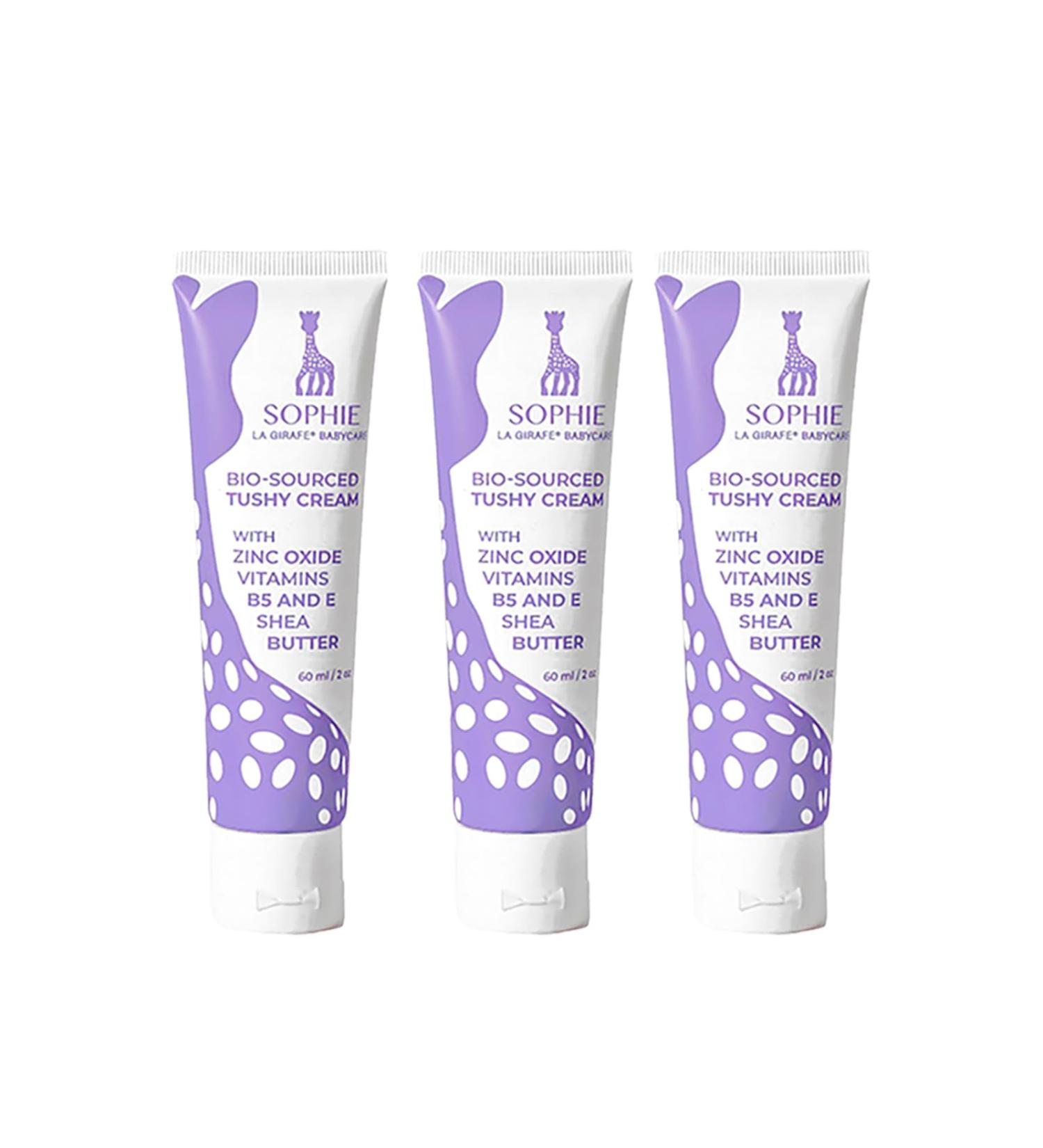 Sophie la Girafe Babycare Tushy Cream - Nourishing Hydration for Happy Skin | Soothes Redness & Rash - Shea Butter - 2 oz - Pack of 3 | International Shipping - Buy Online on GoSupps.com