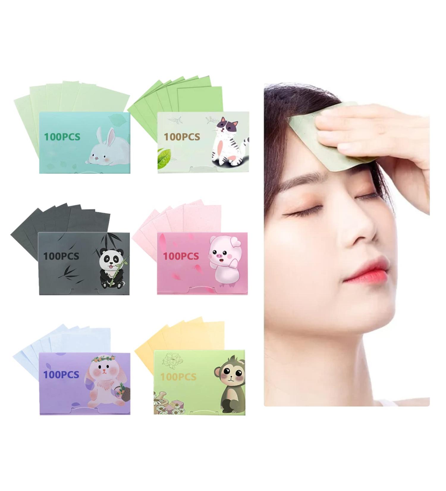 600 Oil Blotting Sheets for Oily Skin - Absorb Facial Oil, Stay Refreshed | Ideal for Home, School, Office & Outdoors - Buy Online on GoSupps.com