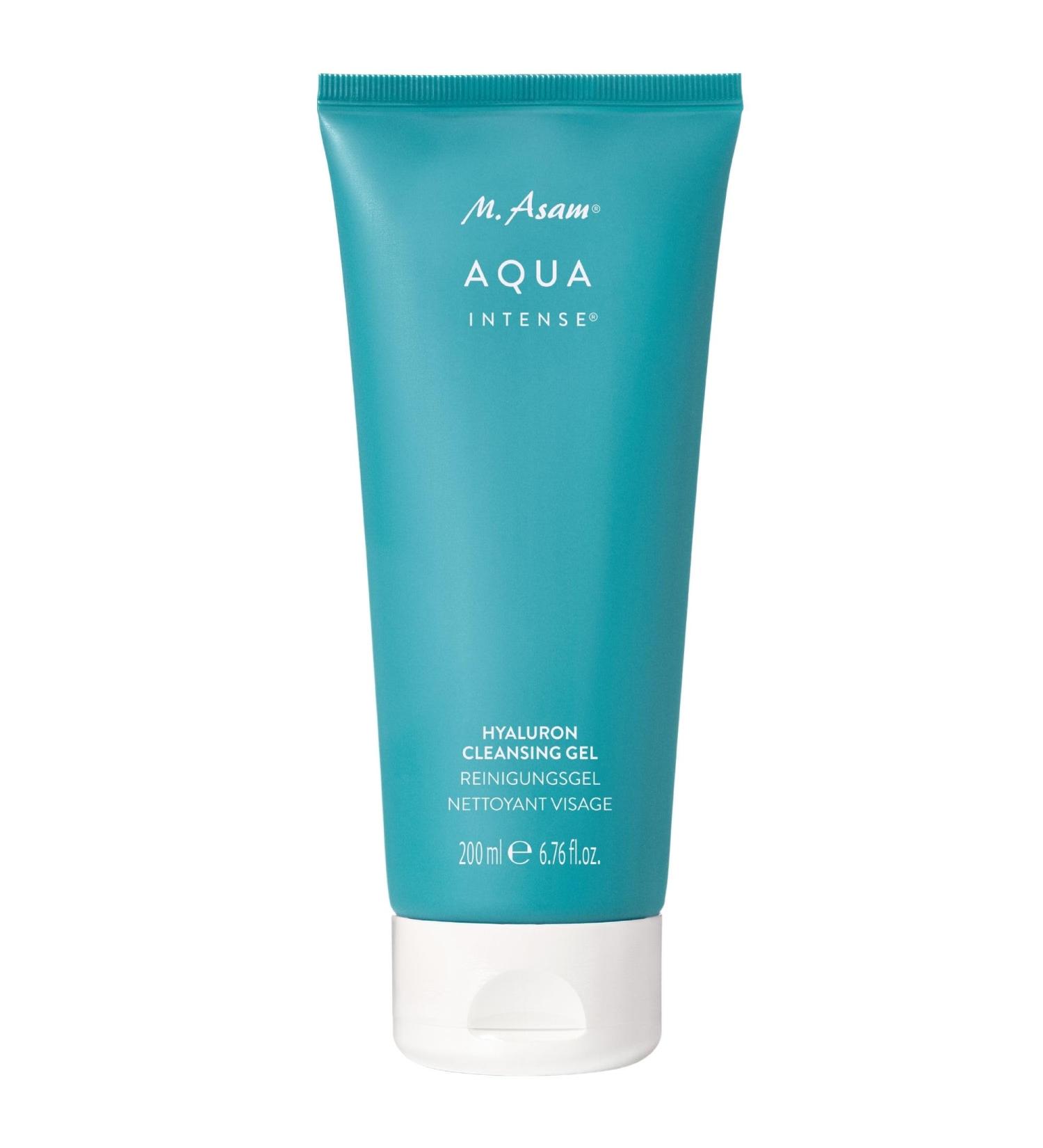 M. Asam AQUA INTENSE Hyaluron Cleansing Gel (6.8 Fl Oz) Gentle Cleanser with Hyaluronic Acid, Hydrating Face Wash, Facial Cleanser for Daily Skin Care and Fresh Clean Skin - Buy Online on GoSupps.com