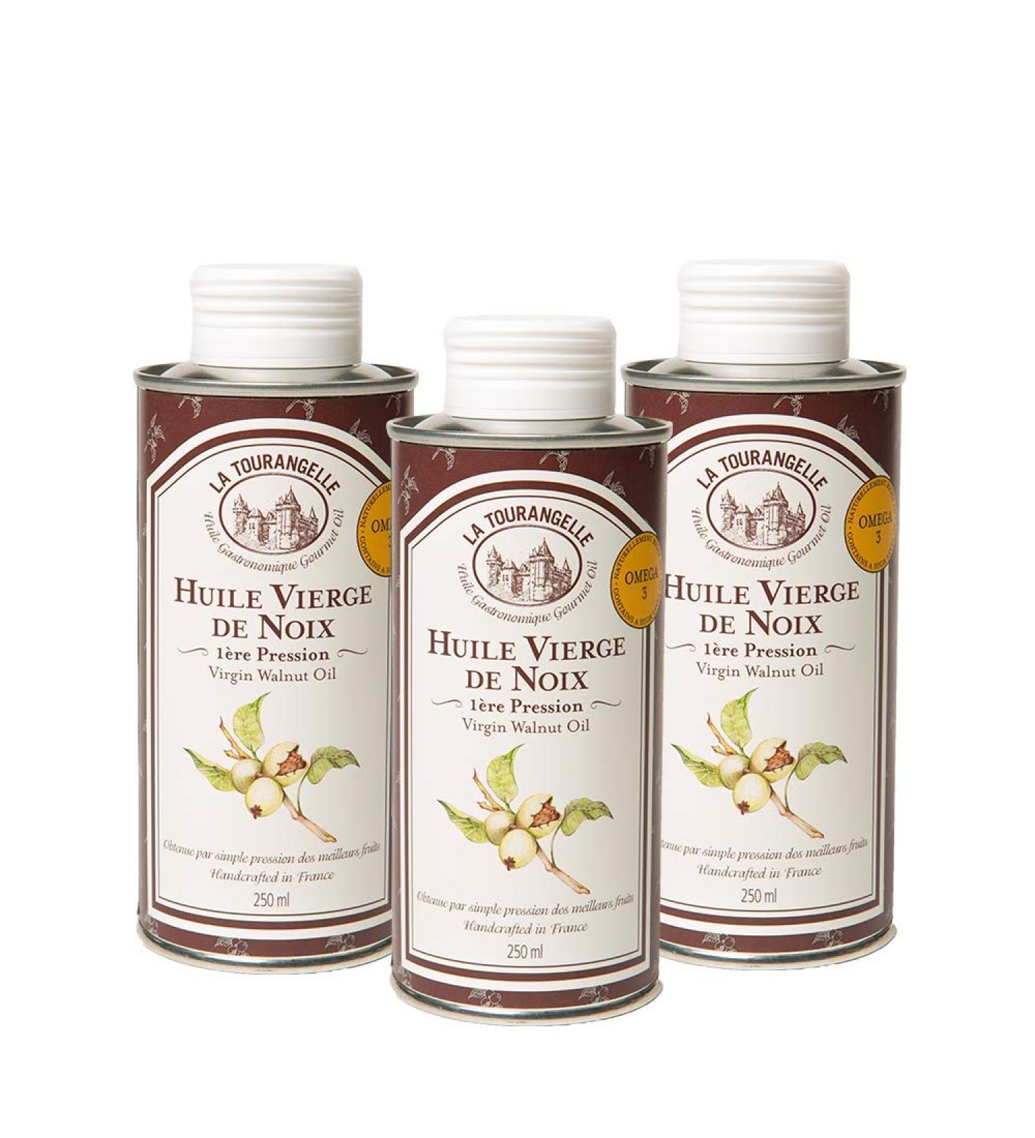 Buy La Tourlandelle Pure Walnut Oil - Intensely Nutty & Delicious - Perfect for Salads & Warm Dishes - 250ml 3-Pack - International Shipping Available - Buy Online on GoSupps.com