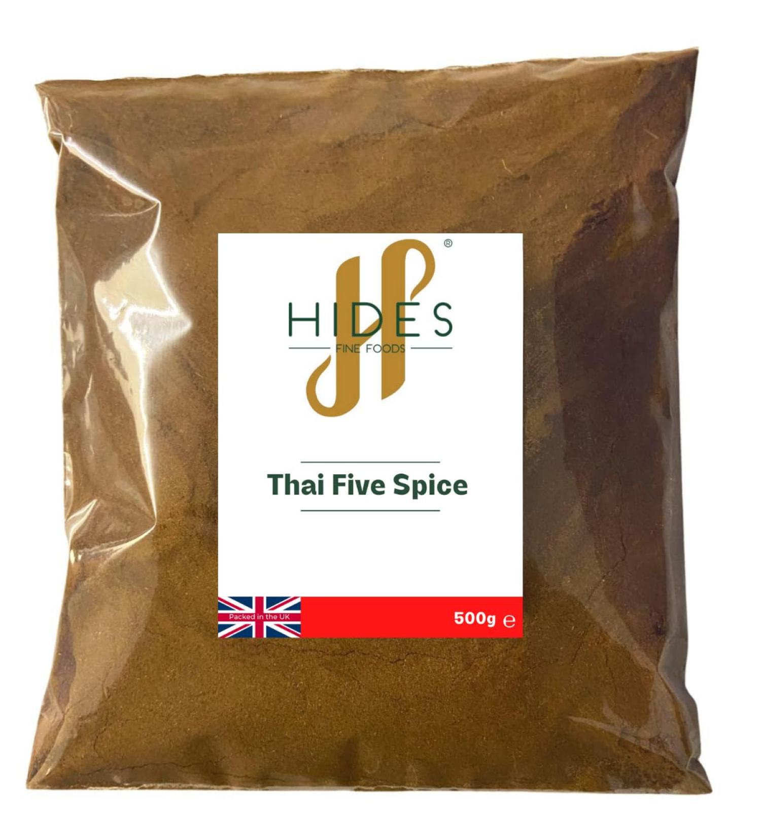 Hides Fine Foods - Thai Five Spice 500g - GMO Free - Suitable for Vegetarians - Southeastern Asia Spice Blend - Thai Cooking - Curry - Takeaway - Fakeaway 500 g (Pack of 1) - Buy Online on GoSupps.com