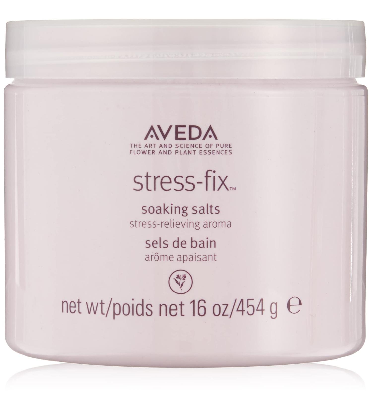 Aveda Stress Fix Soaking Salts 16oz (454g) - Relax and Unwind with Natural Stress Relief - Buy Online on GoSupps.com