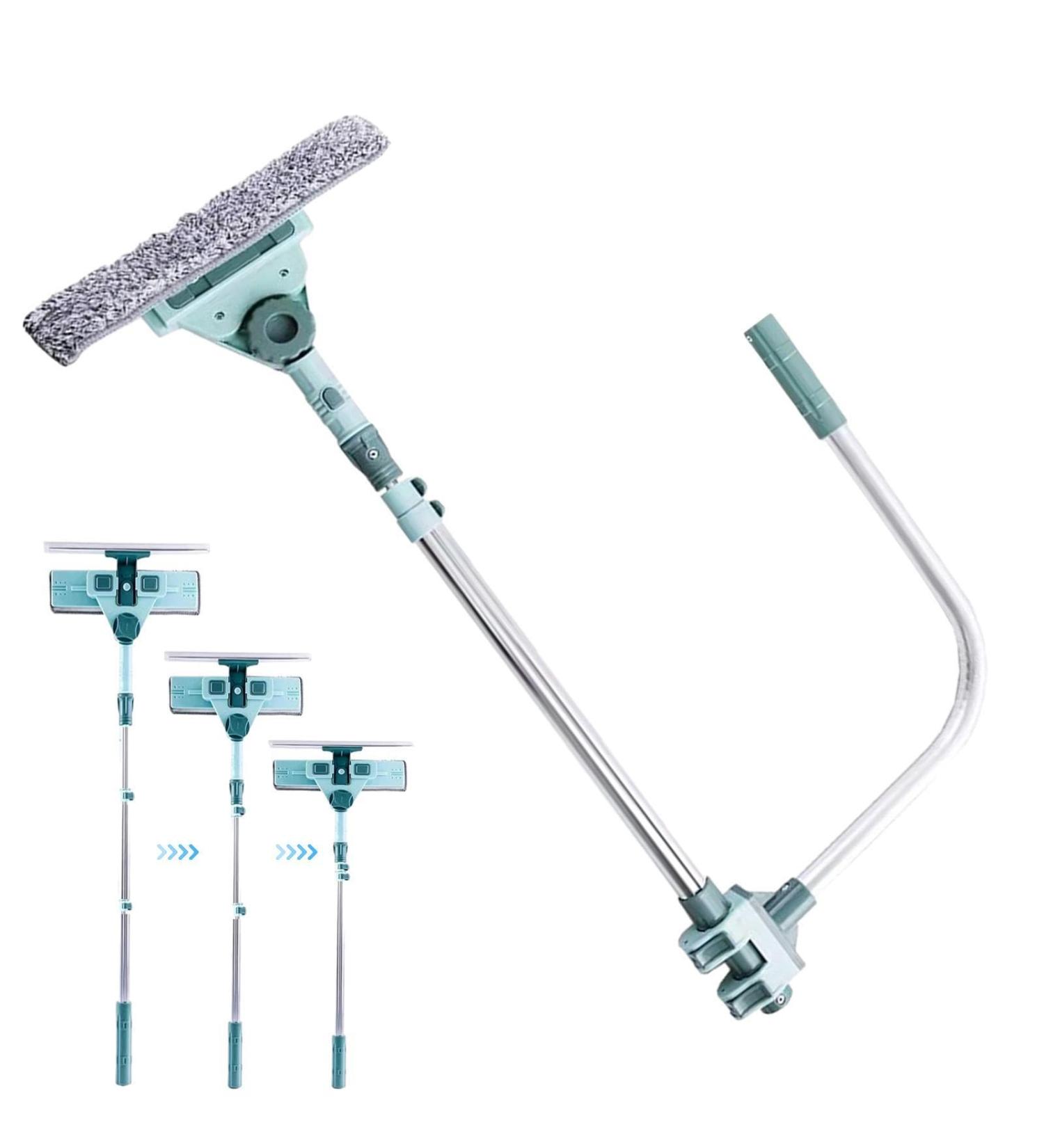 Window Squeegee - Squeegee for Window Cleaning | Adjustable Extension Pole U Bracket Window Scrubber | Telescopic Window Cleaner Window Wiper Washing Equipment - Buy Online on GoSupps.com