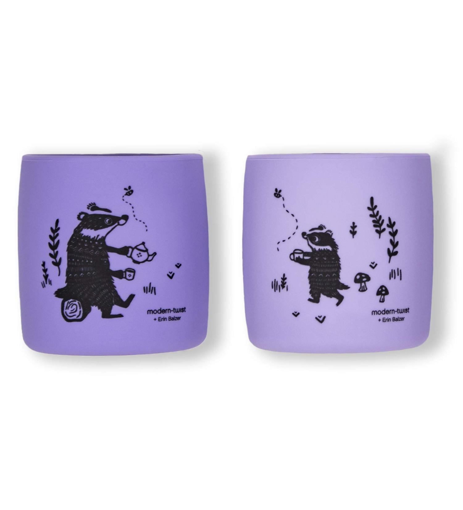 Modern-Twist 100% Silicone Badger Family Cups | Waterproof & Dishwasher Safe | 2-Pack - Buy Online on GoSupps.com