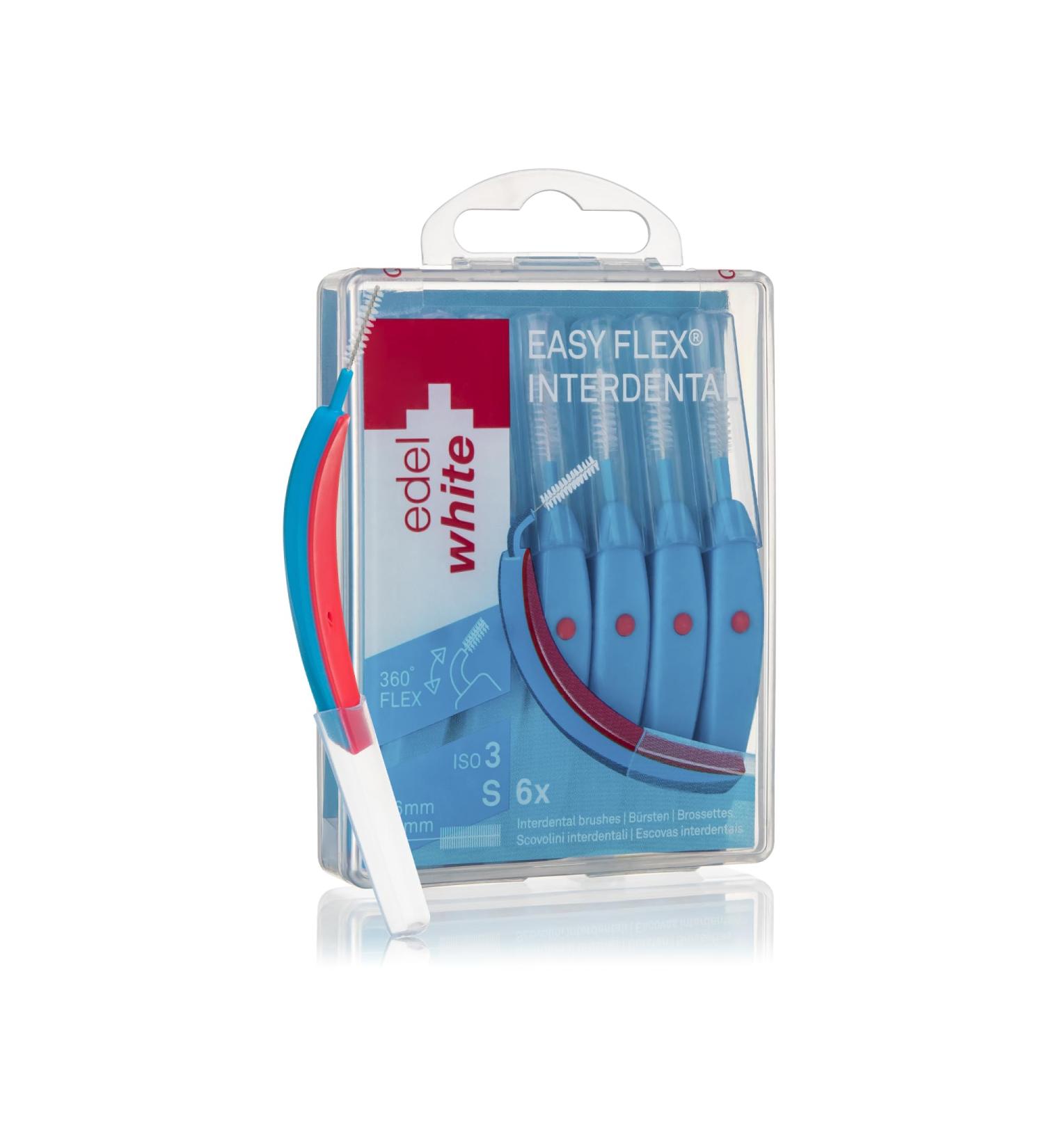 Edel+White ID7 Interdental Brushes S 0.6 mm | 6 Pack for Gentle Cleaning of Tight Spaces | Effective Oral Care Solution - Buy Online on GoSupps.com