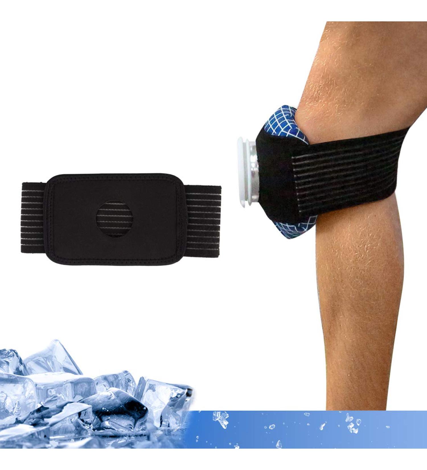 Hivexagon Knee Cooling Pads - Adjustable Elastic Strap Ice Bag (HG217) for Instant Pain Relief & Swelling Reduction - International Shipping Available - Buy Online on GoSupps.com
