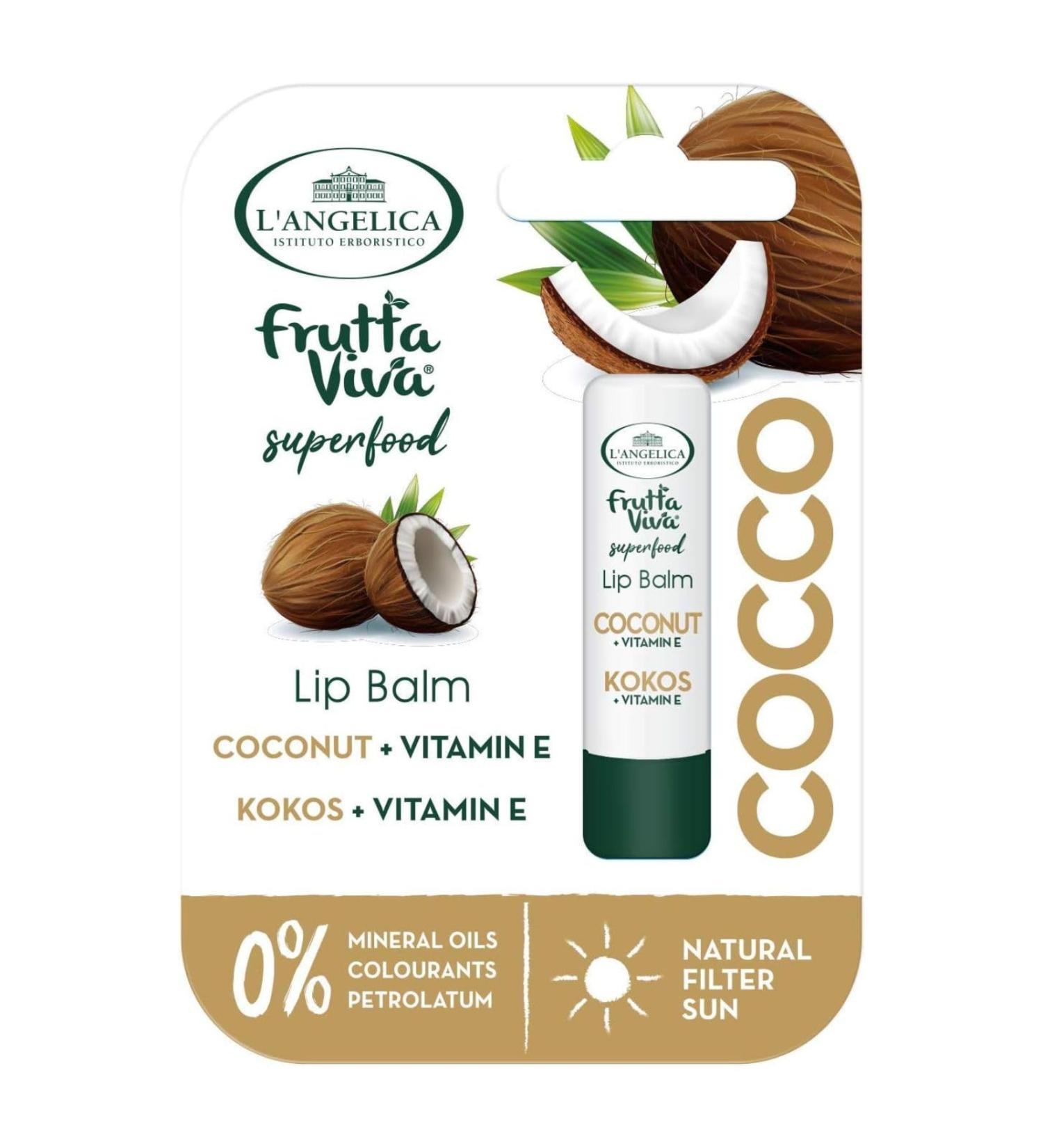 L'Angelica LAngelica Lip Balm Cocoa & Vitamin E 48 g 12 packs