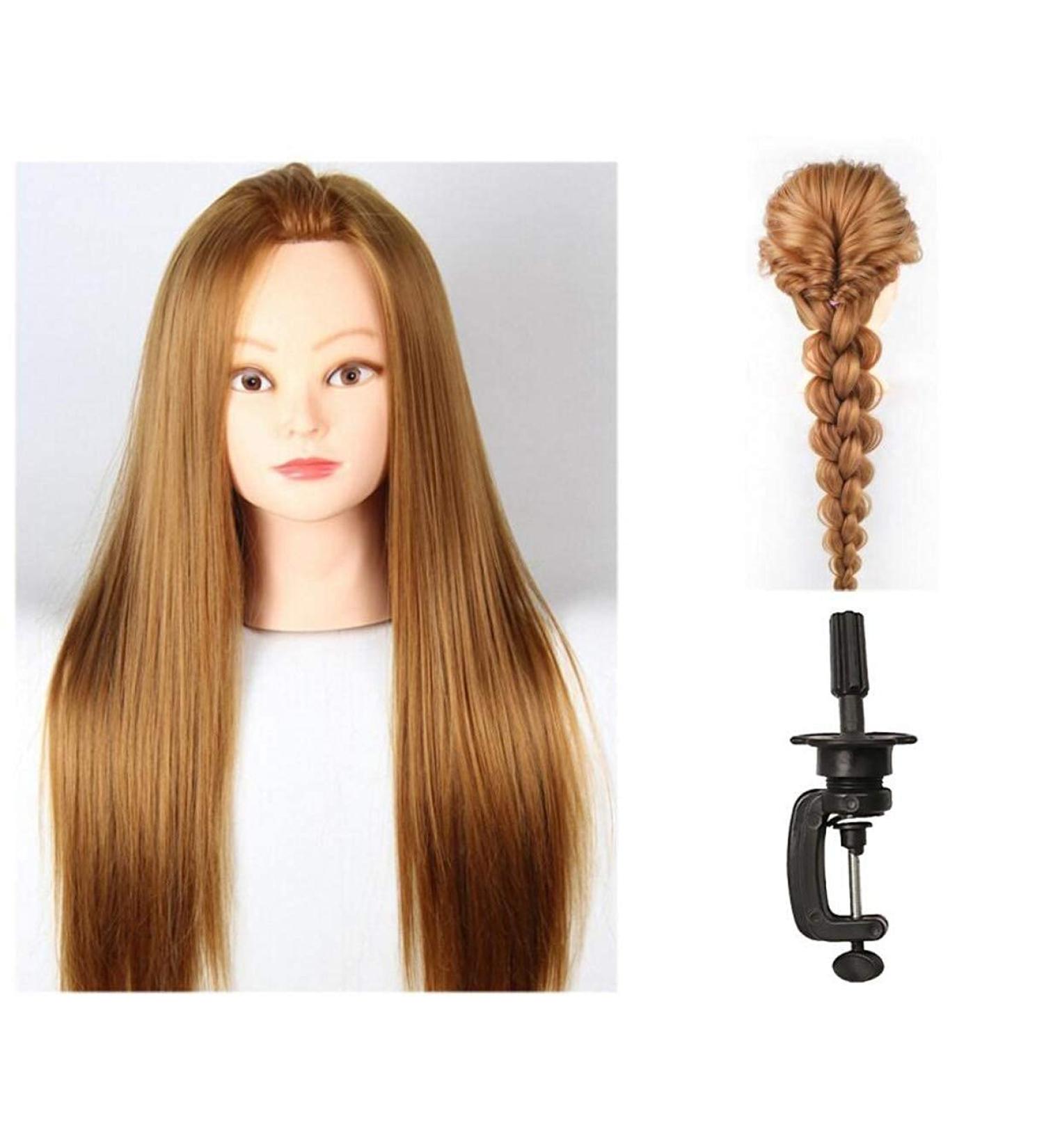 ZHONGJIUYUAN 61 cm Hairdressing Dummy with Clamp - Perfect for Hair Styling Practice | International Shipping Available - Buy Online on GoSupps.com