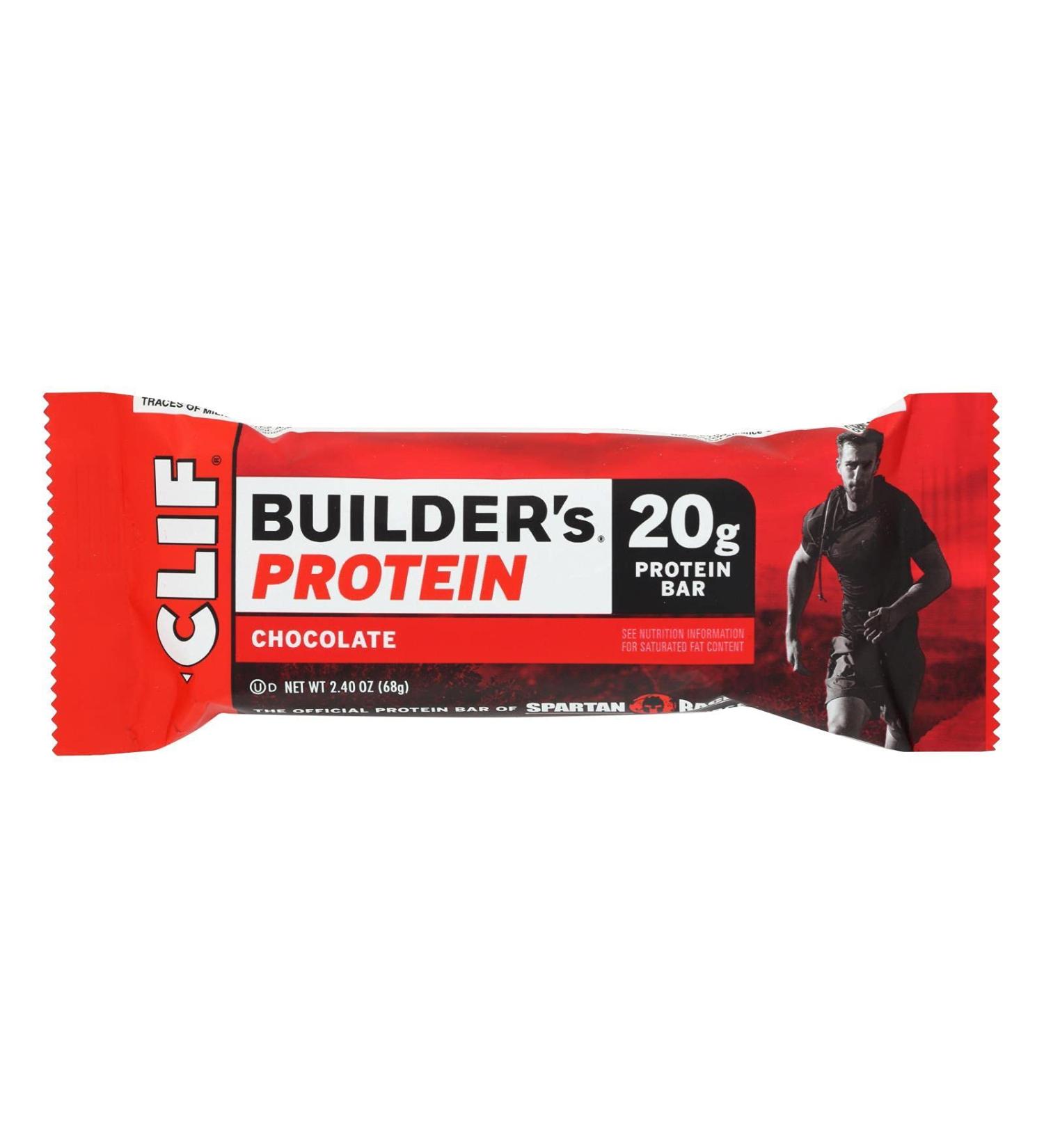 Clif Bar Builder Bar Chocolate 2.4 Oz (Pack of 12)