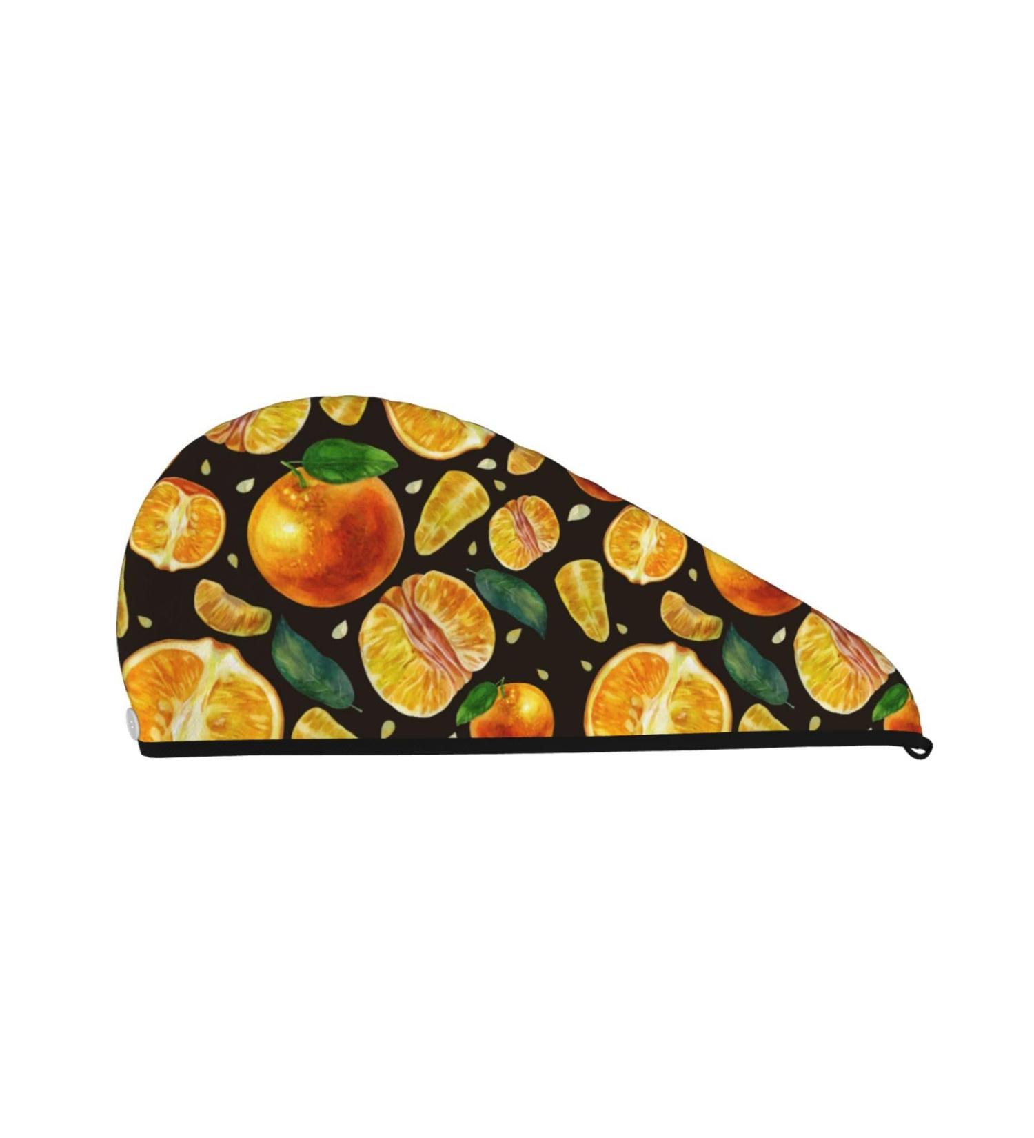 Tangerine Microfiber Hair Towel - Soft Super Absorbent Coral Velvet Wrap for Long Curly & Thick Hair | Quick Dry Hair Cap for Women - Buy Online on GoSupps.com