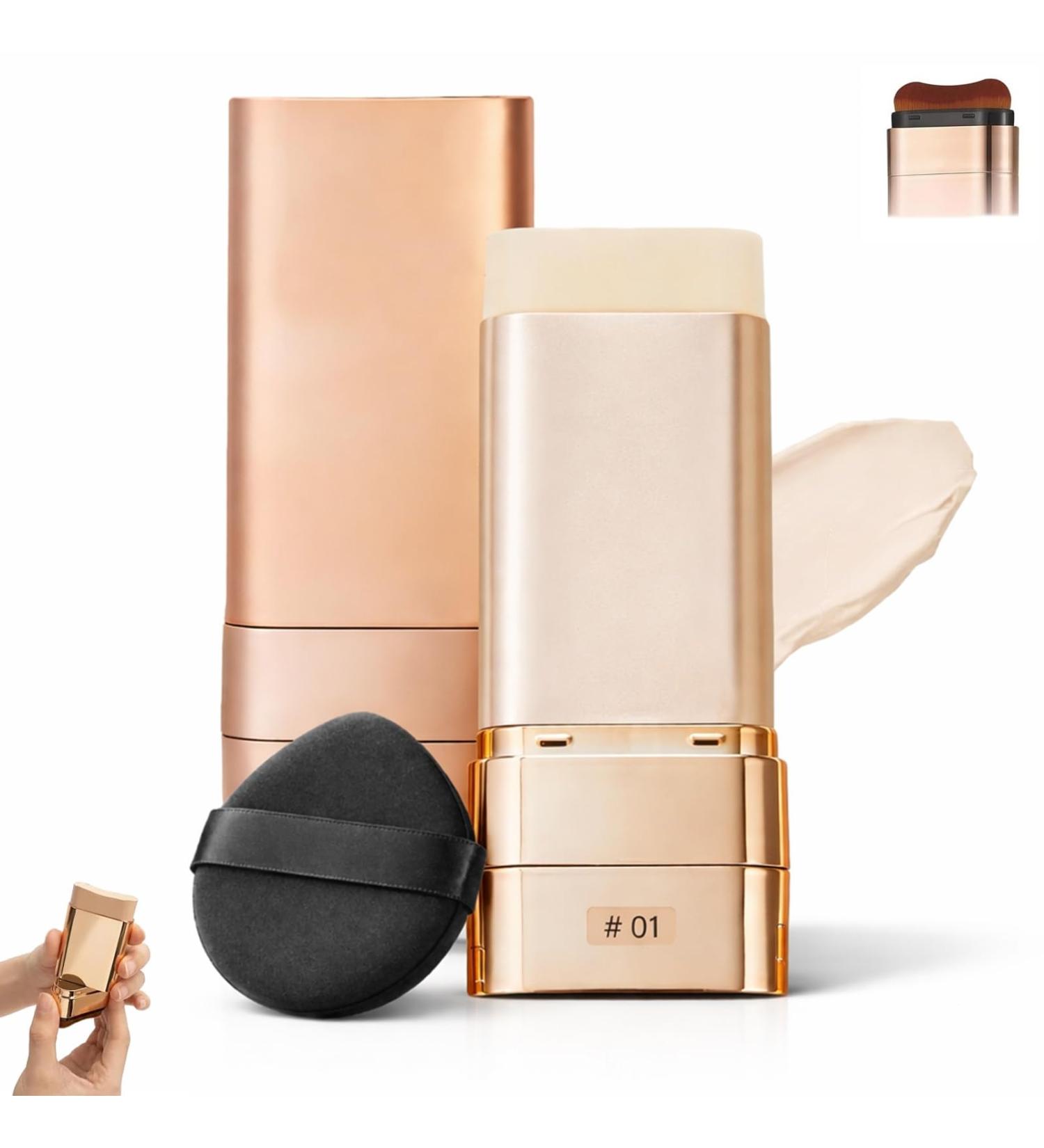 Fond De Teint Correcteur Double Embout En Stick Stick De Maquillage Multi-usages Double T te R sistant La Transpiration Couvrance Totale Et Fini Mat Pour Le Maquillage Du Visage(01) - Buy Online on GoSupps.com