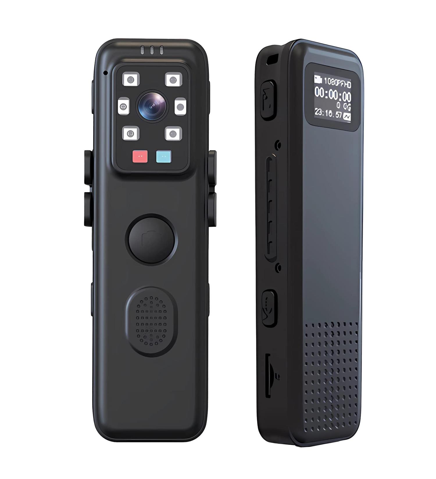 WEIIBDIE Mini WiFi Body Camera with Night Vision and Warning LED - Law Enforcement Video Recorder with Audio and 64G Card for Security Guards - Buy Online on GoSupps.com
