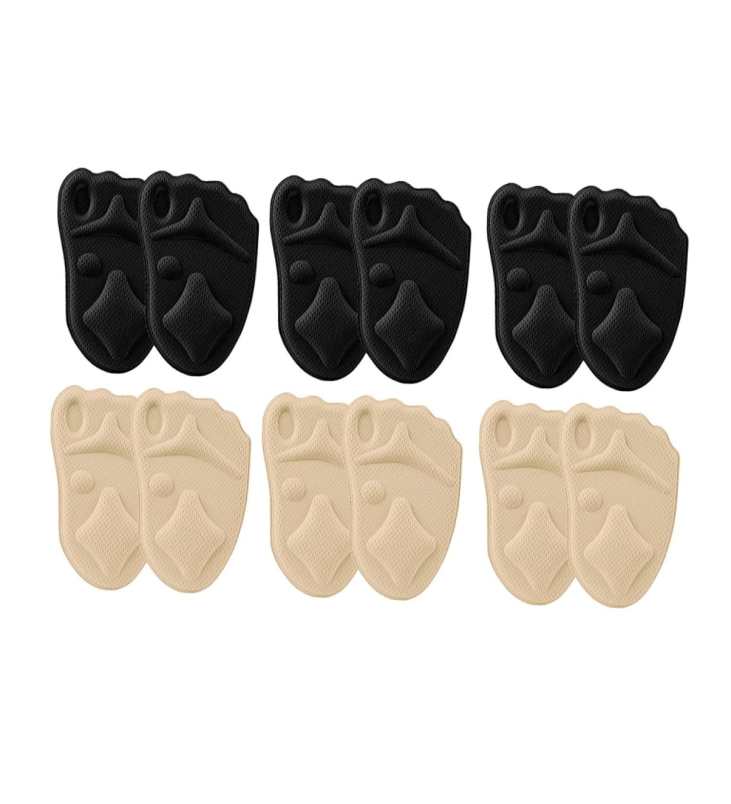 6 Pairs Forefoot Cushions & Gel Pads - Comfort Insoles for High Heels Foot Pain Relief - Buy Online on GoSupps.com