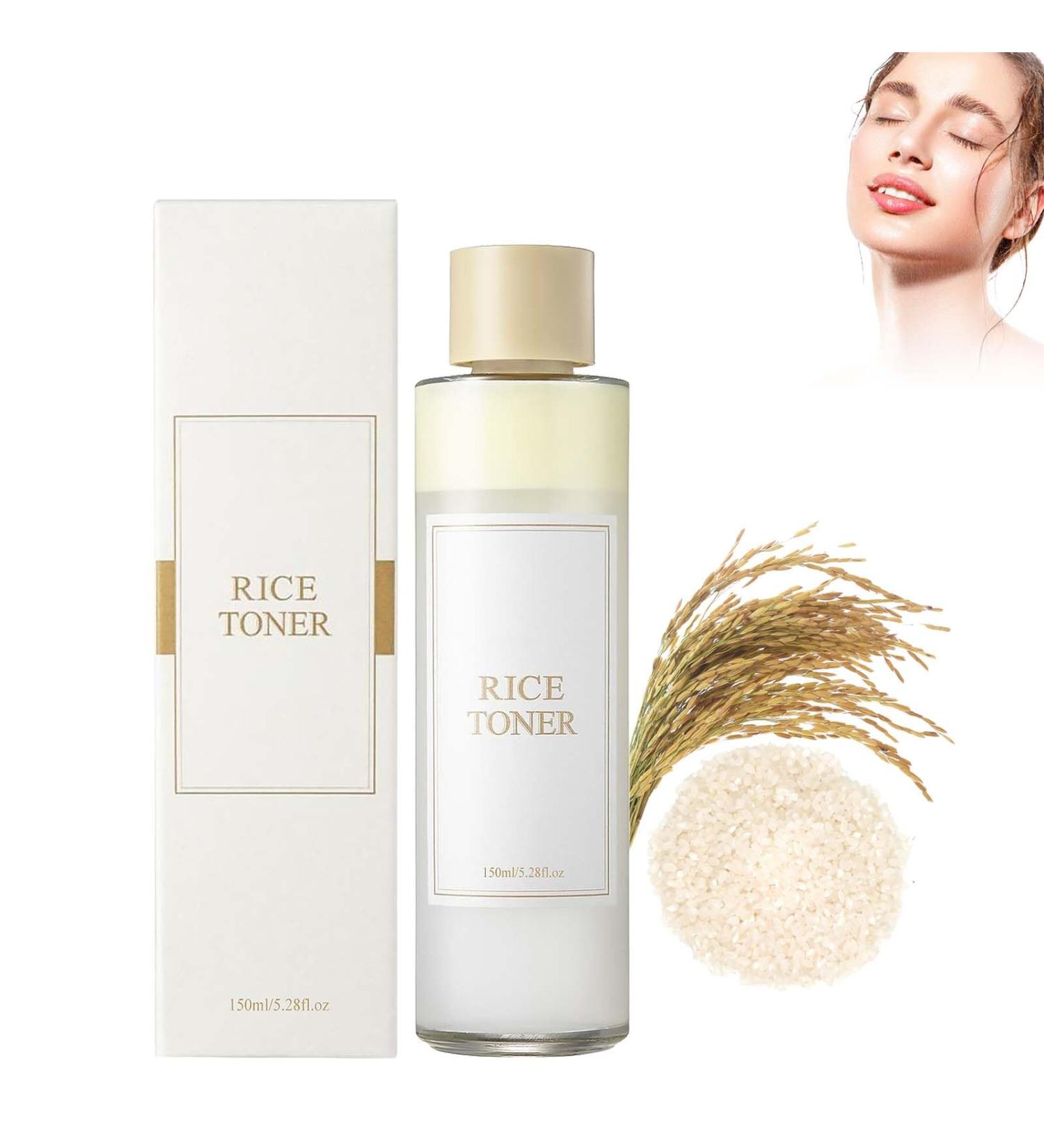 Ganbaro Rice Toner Rice Water Toner Korean Skincare Toner for Face Rice Toner Korean Im from Rice Toner Deep Hydrating Moisturizing Essence Toner 150ml (A) Off White-b - Buy Online on GoSupps.com