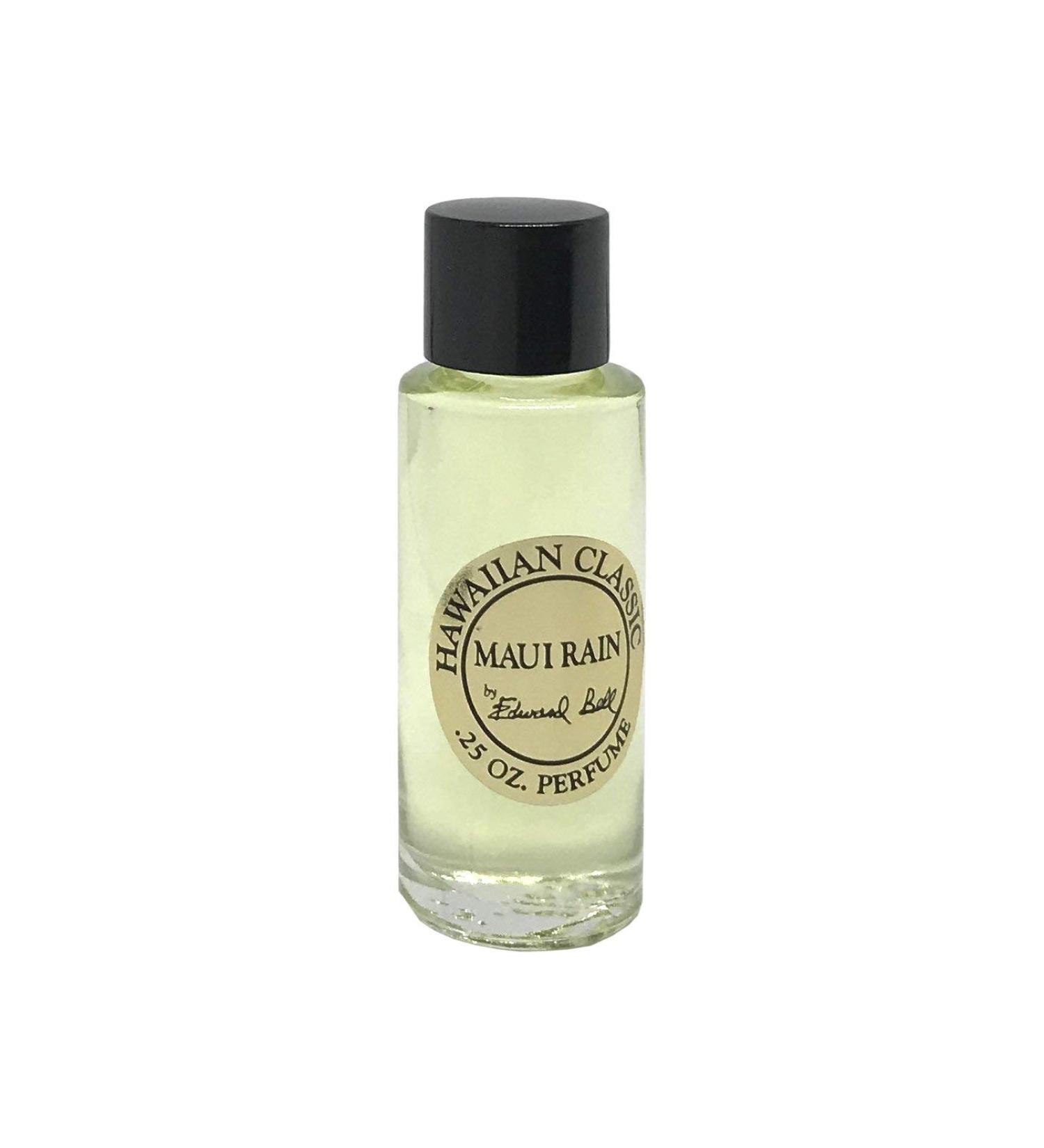 Hawaiian Maui Rain Perfume in Clear Glass Bottle 1/4 oz (0.25 oz) by Edward Bell