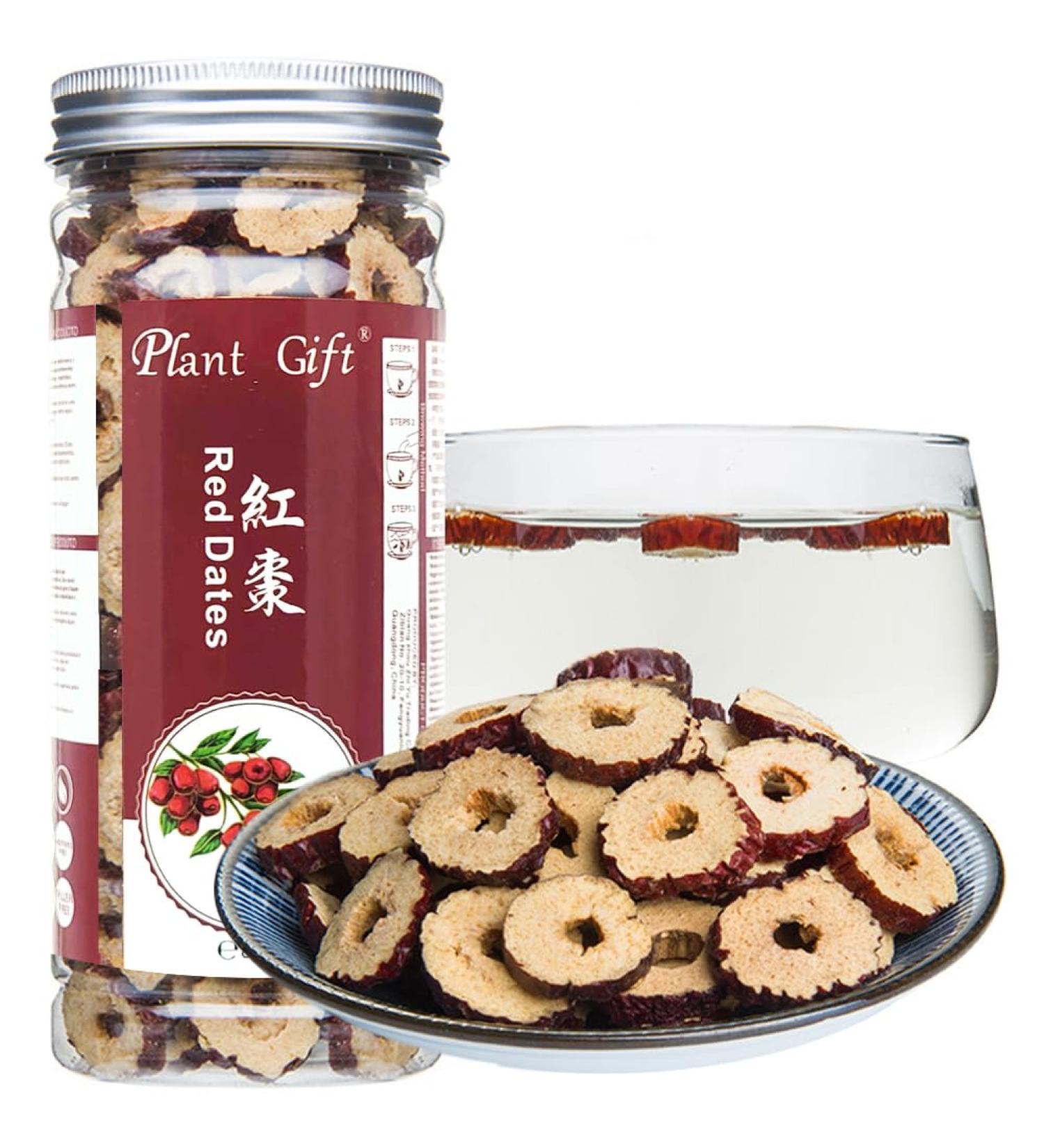 Plant Gift 100% Red Dates Slices Red Dates Slices Pure Natural Organic Dates (No Gribouin) Red Jujube Organic Chinese Red Dates Health Care 80g / 2.82oz - Buy Online on GoSupps.com