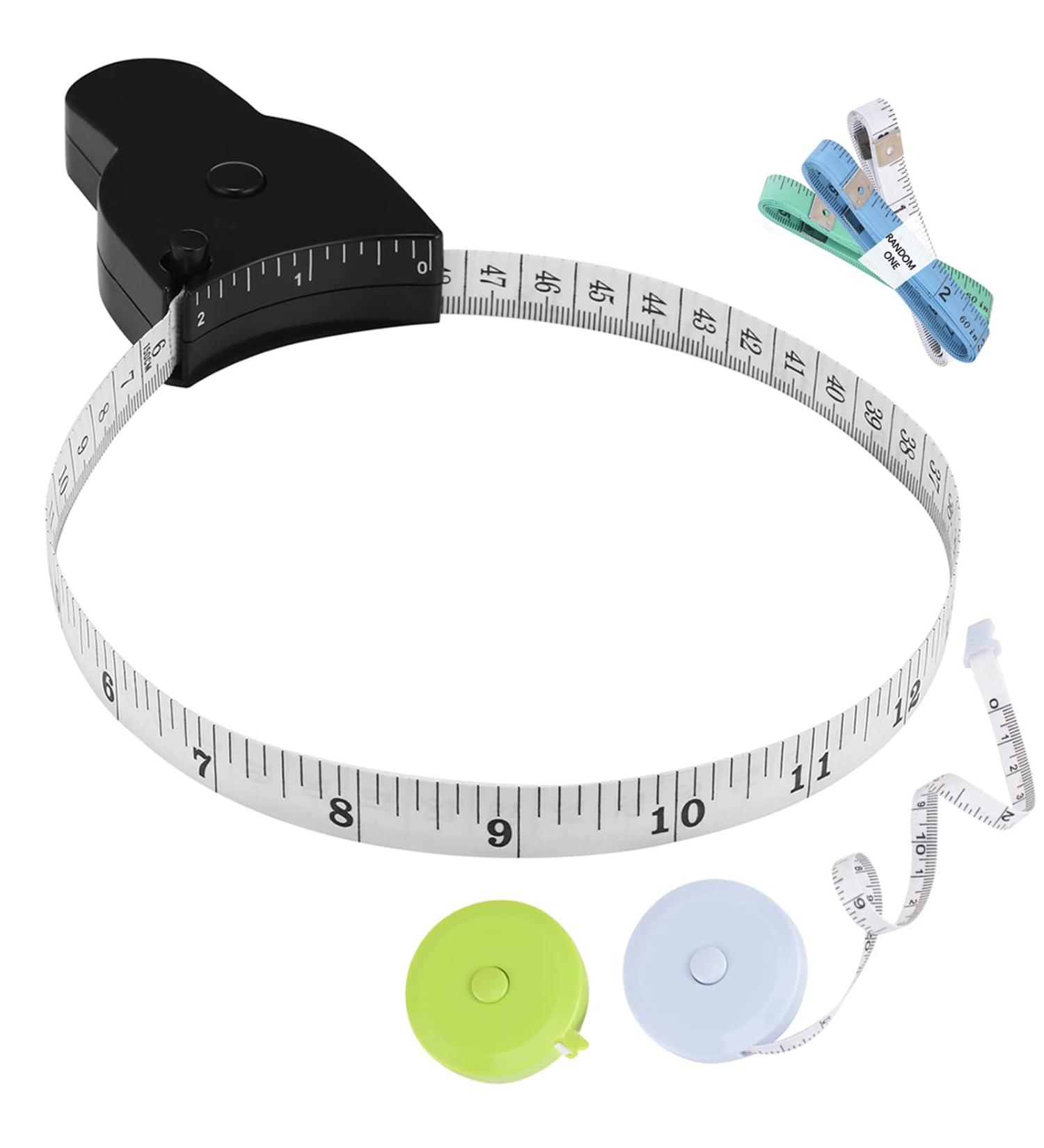 4PCS Automatic Telescopic Body Measure Tape for Accurate Tracking of Weight Loss and Muscle Gain - Ideal for Tailoring, Sewing, and Clothing - Black - Buy Online on GoSupps.com