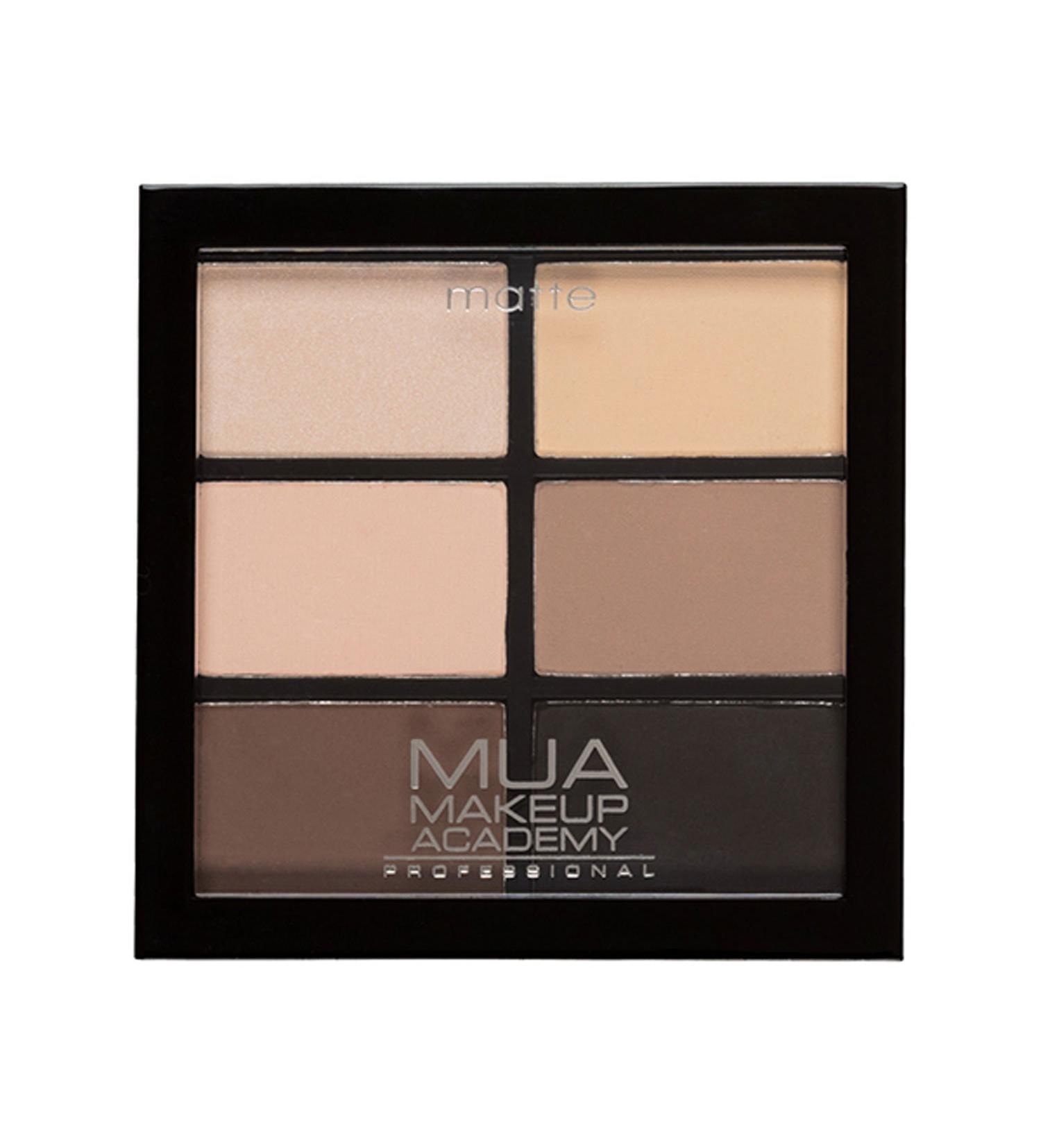 MUA - 6 SHADE EYESHADOW PALETTE - NATURAL ESSENTIALS - MATTE NUDES