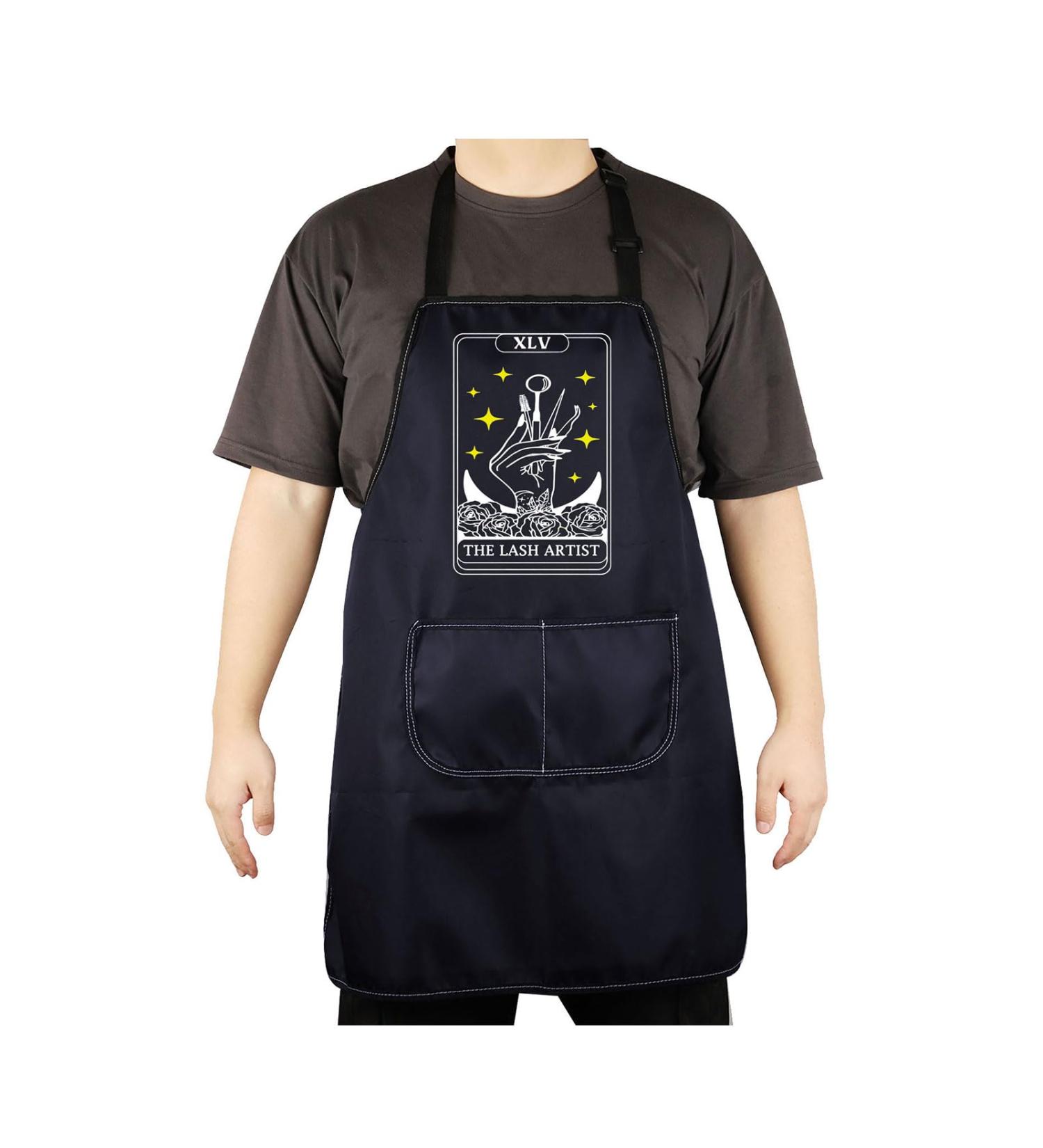 CENWA Lash Tech Apron | Adjustable Beauty Salon Apron for Lash Artists | Tarot Design - Buy Online on GoSupps.com
