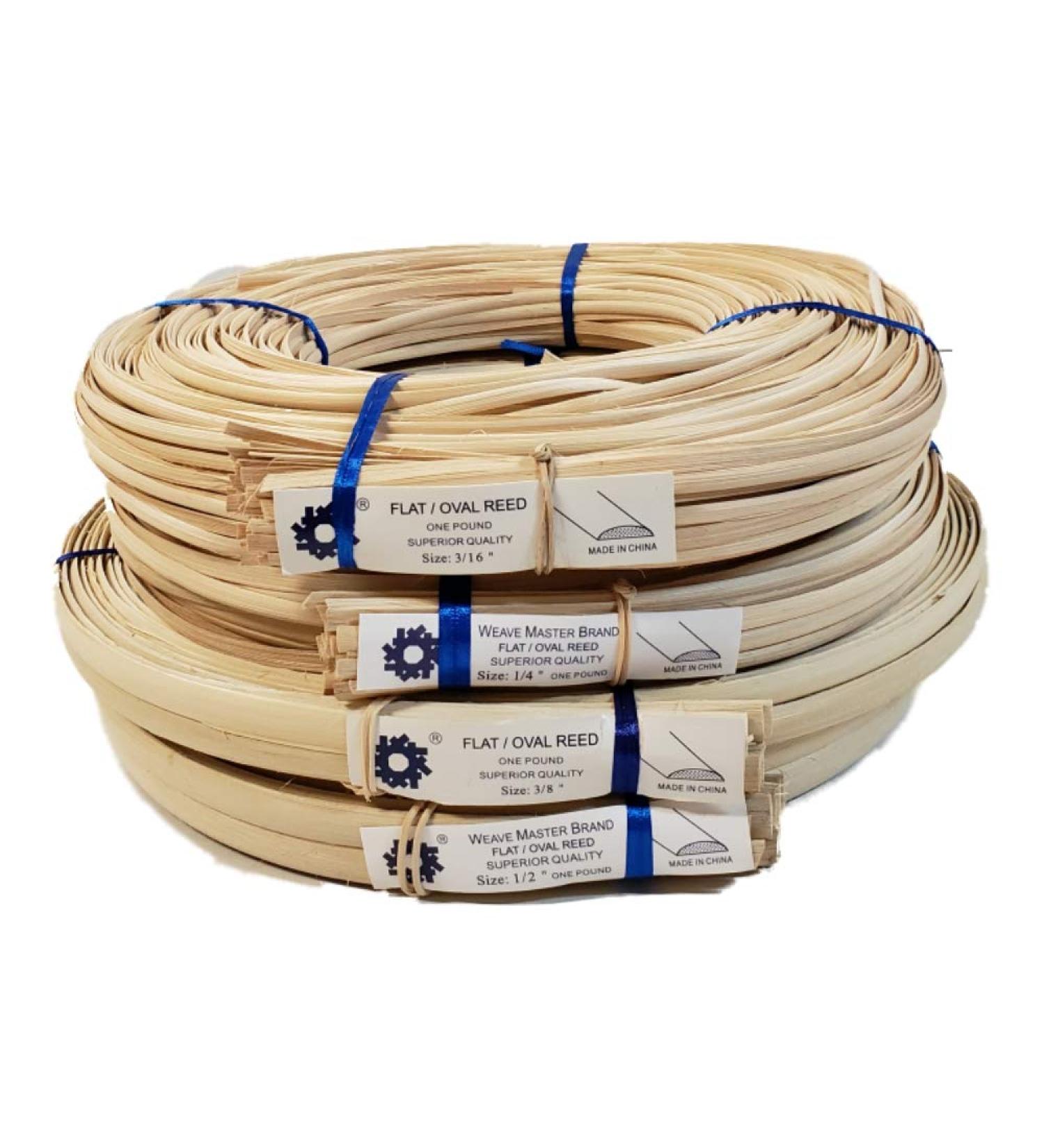 1 lb Natural Flat Oval Reed Coil for Basket & Seat Weaving - Any Width (3/16) | Eco-Friendly Material for Crafting - Buy Online on GoSupps.com