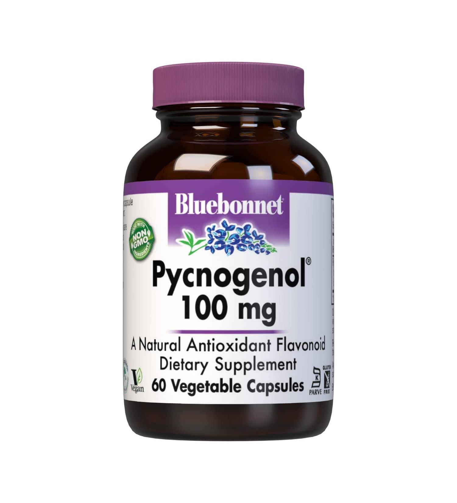 BlueBonnet Pycnogenol 100mg Vegetarian Capsules - 60 Count | Powerful Antioxidant Supplement - Buy Online on GoSupps.com
