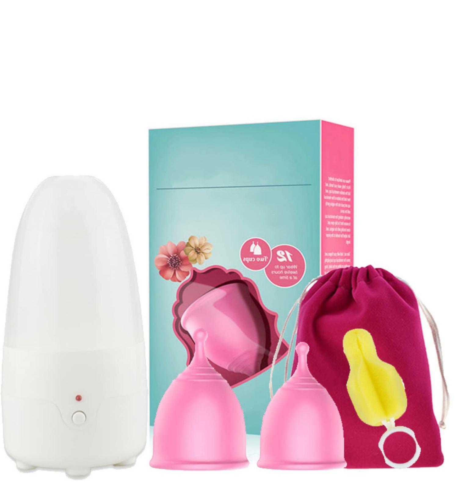 Perioda Cup - Reusable Silicone Menstrual Cup Set with Storage Bag | Eco-Friendly & Safe for Women's Hygiene (EU) - Buy Online on GoSupps.com