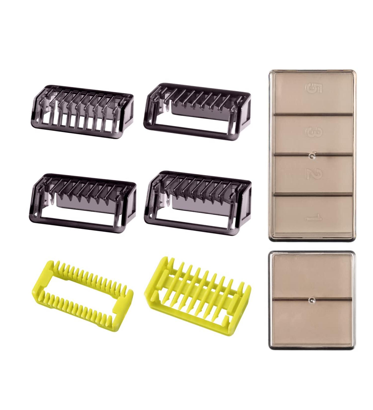 6Pcs Guide Combs for Philips One Blade & One Blade Pro QP Series - Stubble Combs (1/2/3/5) - Skin and Body Comb with Storage Cases - Buy Online on GoSupps.com