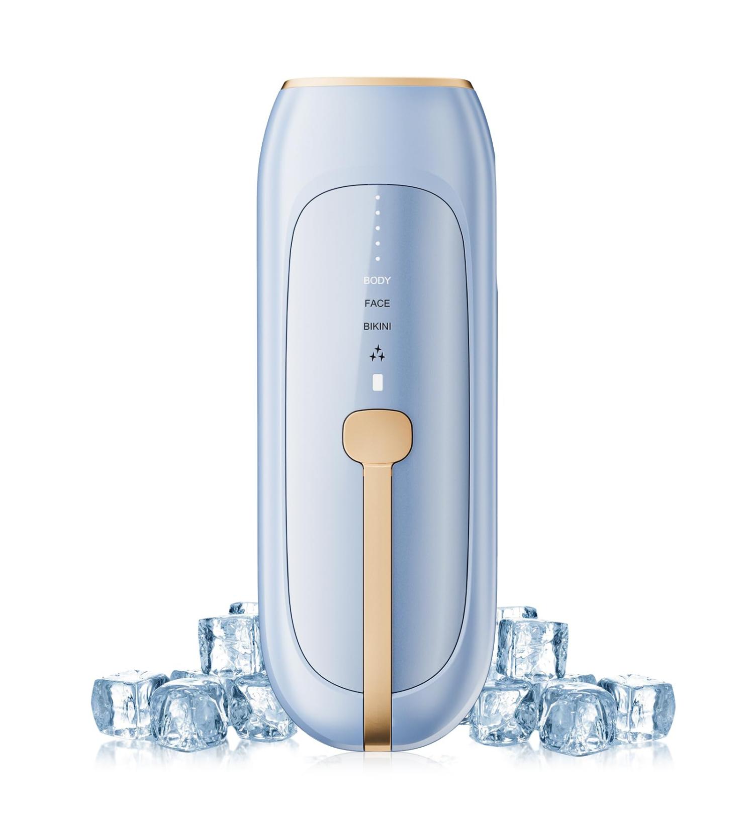 Painless Sapphire Ice IPL Hair Removal Device - Safe at Home & Unlimited Flashes for Men & Women - Buy Online on GoSupps.com