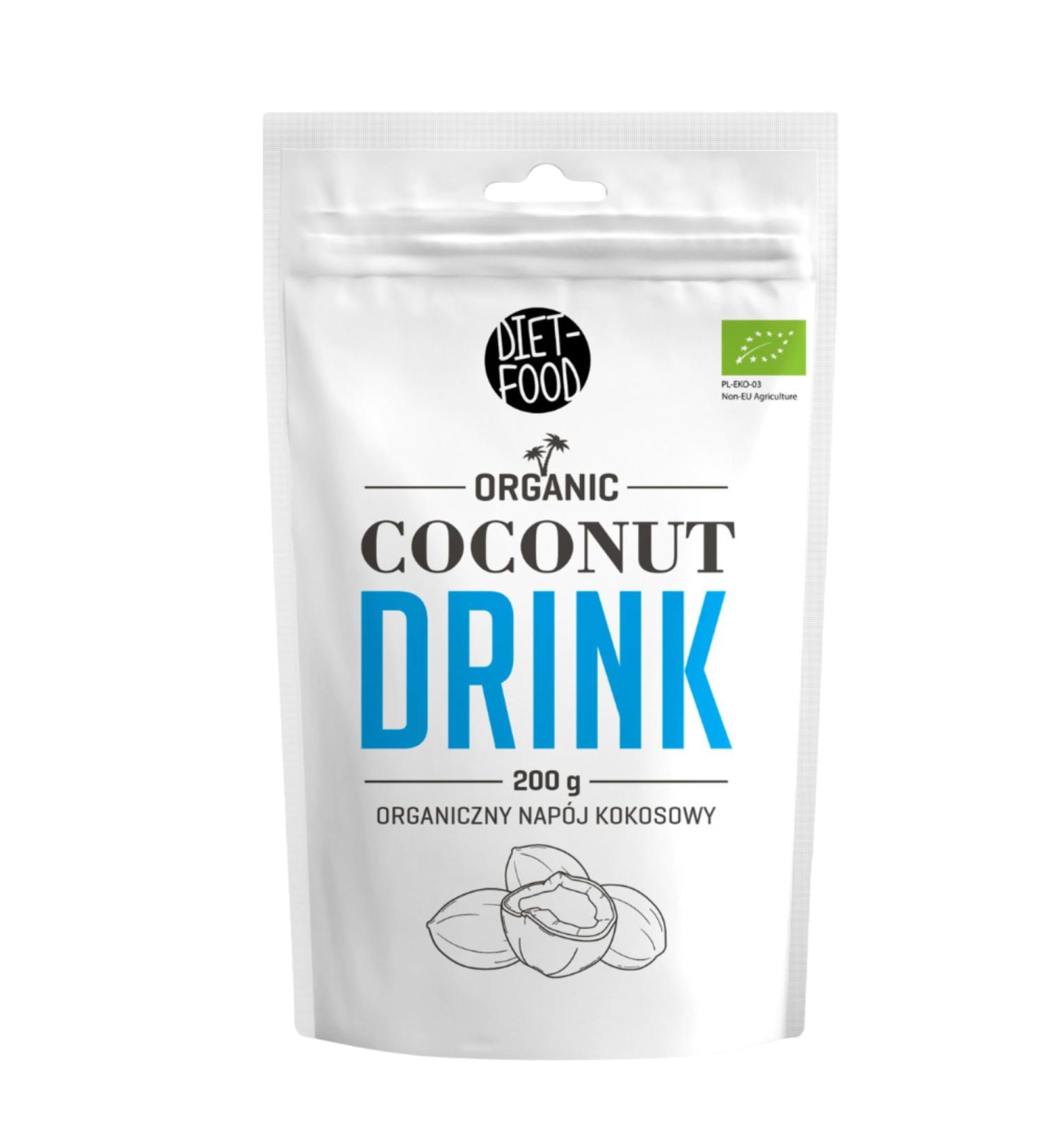 DIET FOOD Organic Coconut Milk 200 g - Buy Online on GoSupps.com