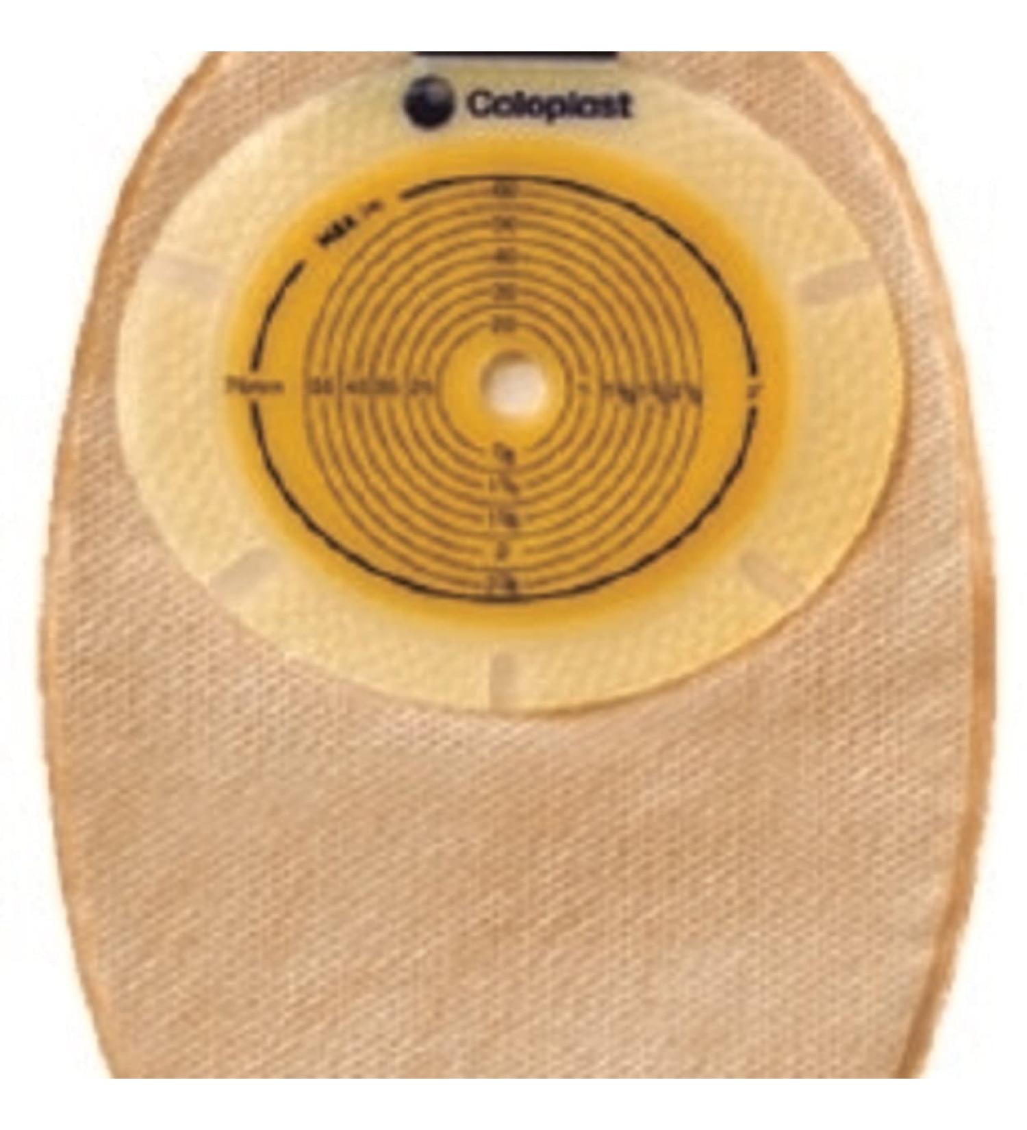 Coloplast 6215523BX - Inc SenSura 1-Piece Wide Outlet Drainable Pouch Precut Flat 1-1/4 Transparent