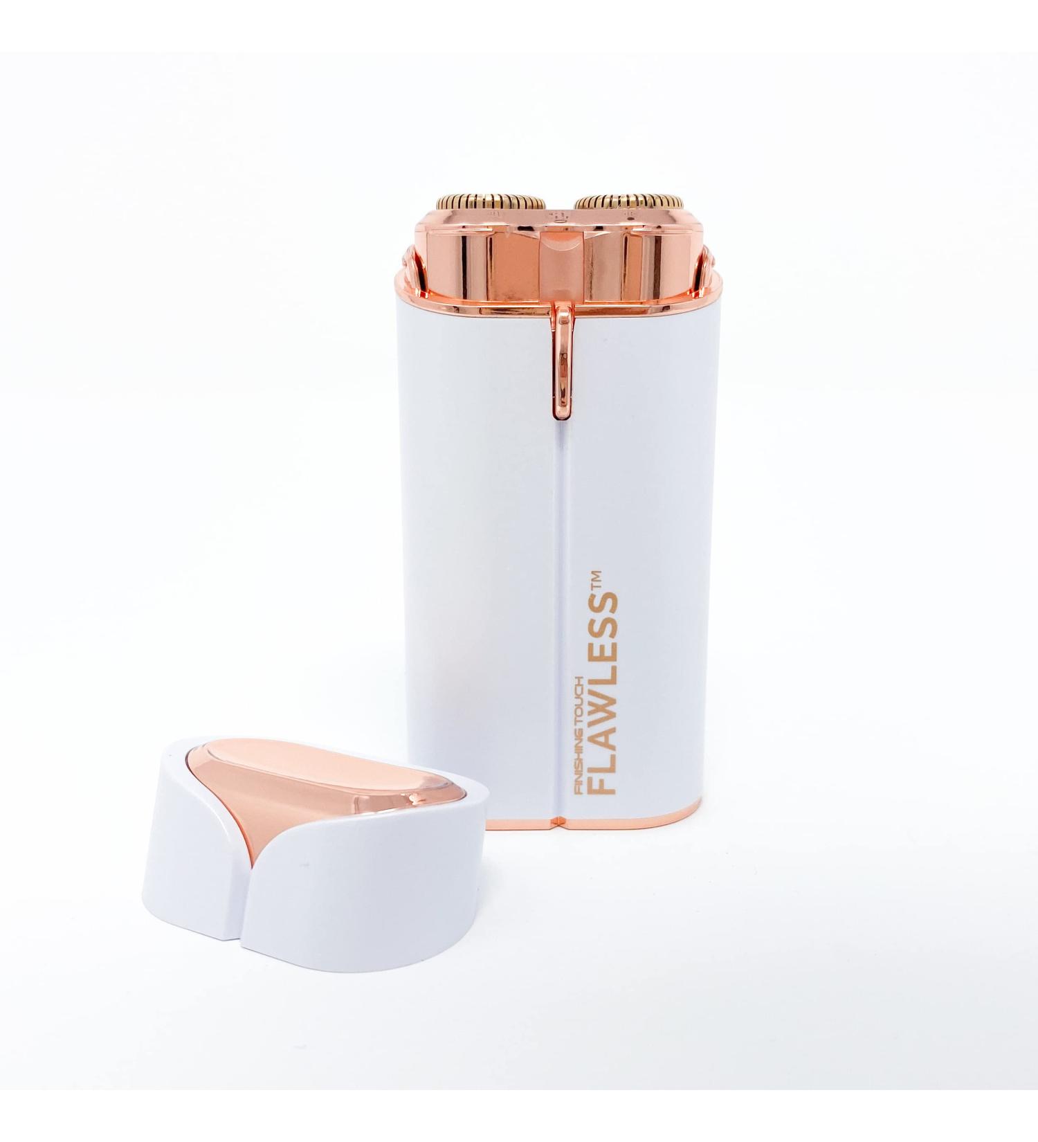Finishing Touch Flawless Women's Painless Hair Remover Face Duo - Dermatologist Approved Electric Shaver - Hypoallergenic White/Rose Gold - Buy Online on GoSupps.com