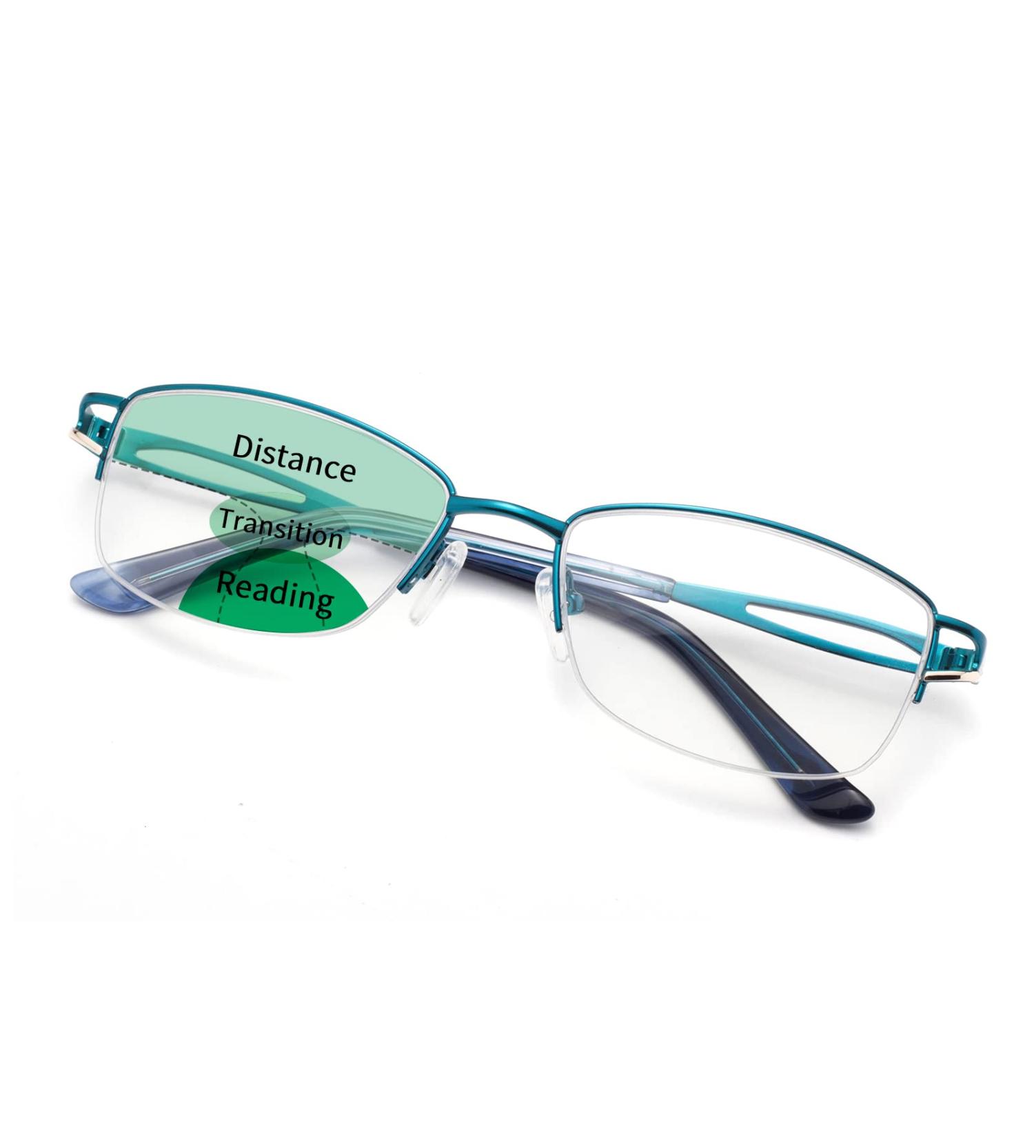 LianSan Progressive Multifocus Blue Light Blocking Reading Glasses for Women Purple Pink - Blue 250.0x - Buy Online on GoSupps.com