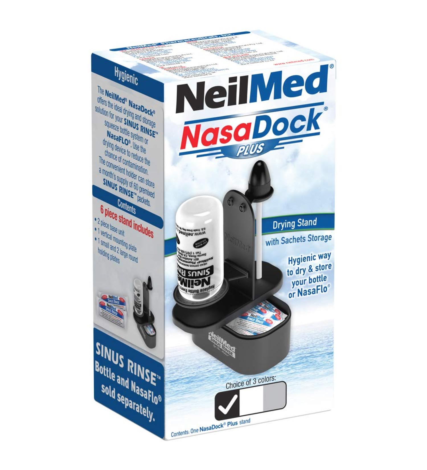 Buy NeilMed NasaDock Plus Stand Black - Premium Nasal Irrigation Device - Buy Online on GoSupps.com