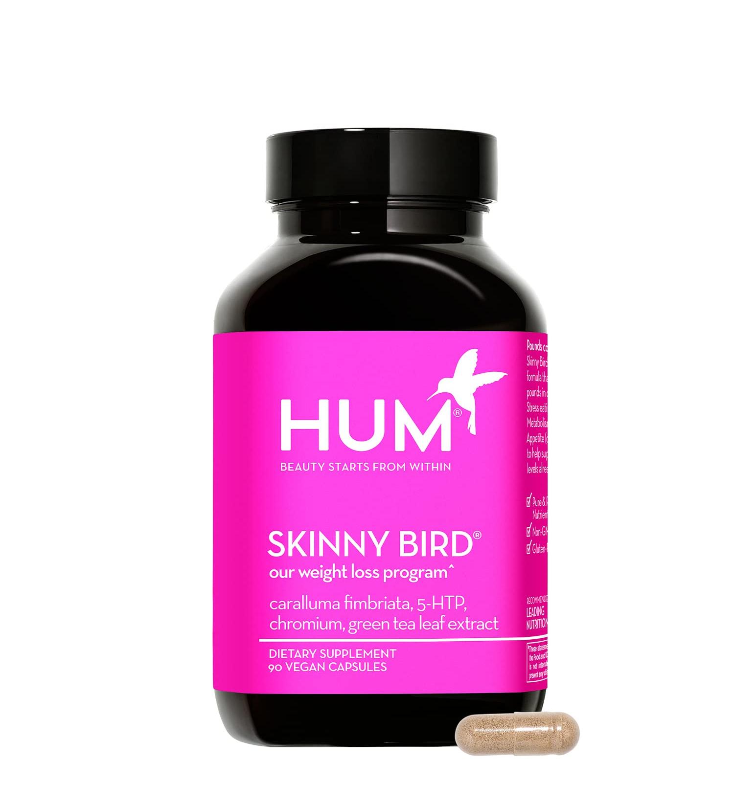 HUM Skinny Bird - Appetite Suppressor - Caralluma Fimbriata  Chromium  5 HTP + Green Tea Extract Appetite Suppressant for Women (90 Capsules) - Buy Online on GoSupps.com