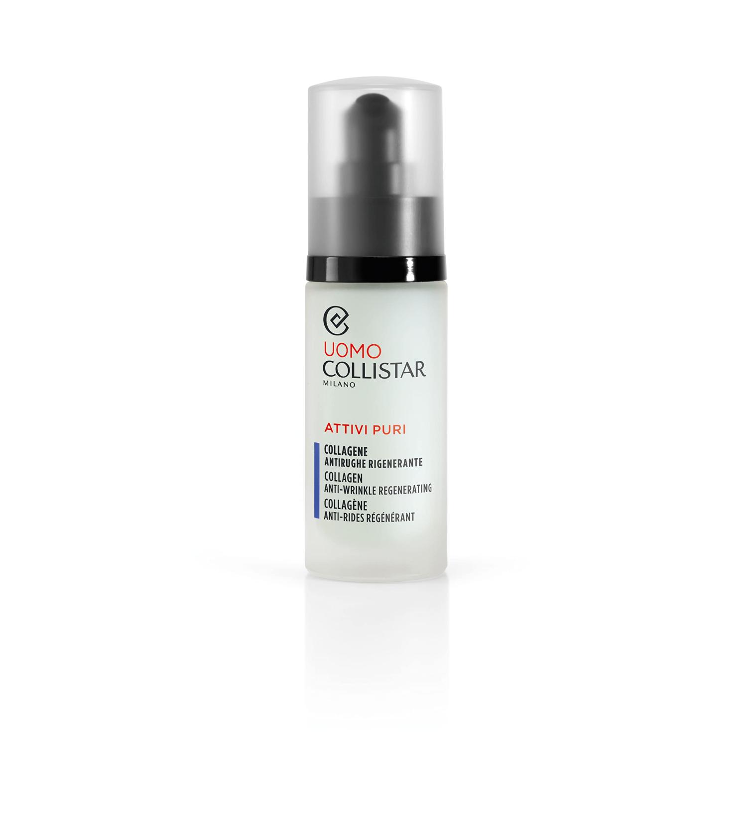 Collistar Attivi Puri Uomo Collagene Antirughe Siero 30 ml - Anti-Wrinkle Regenerating Serum Made in Italy | Best International Shipping - Buy Online on GoSupps.com