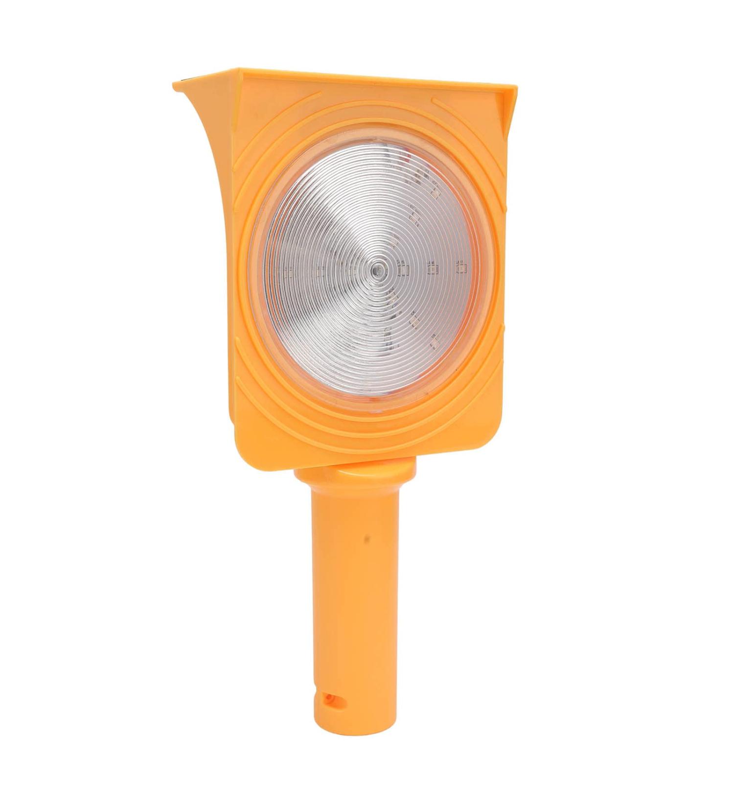 FafeICY Solar Warning Light - High Brightness LED Lamp with IP68 Protection | Portable Red & Blue Non-Synchronous Flashing Barrier Warning Light - Buy Online on GoSupps.com