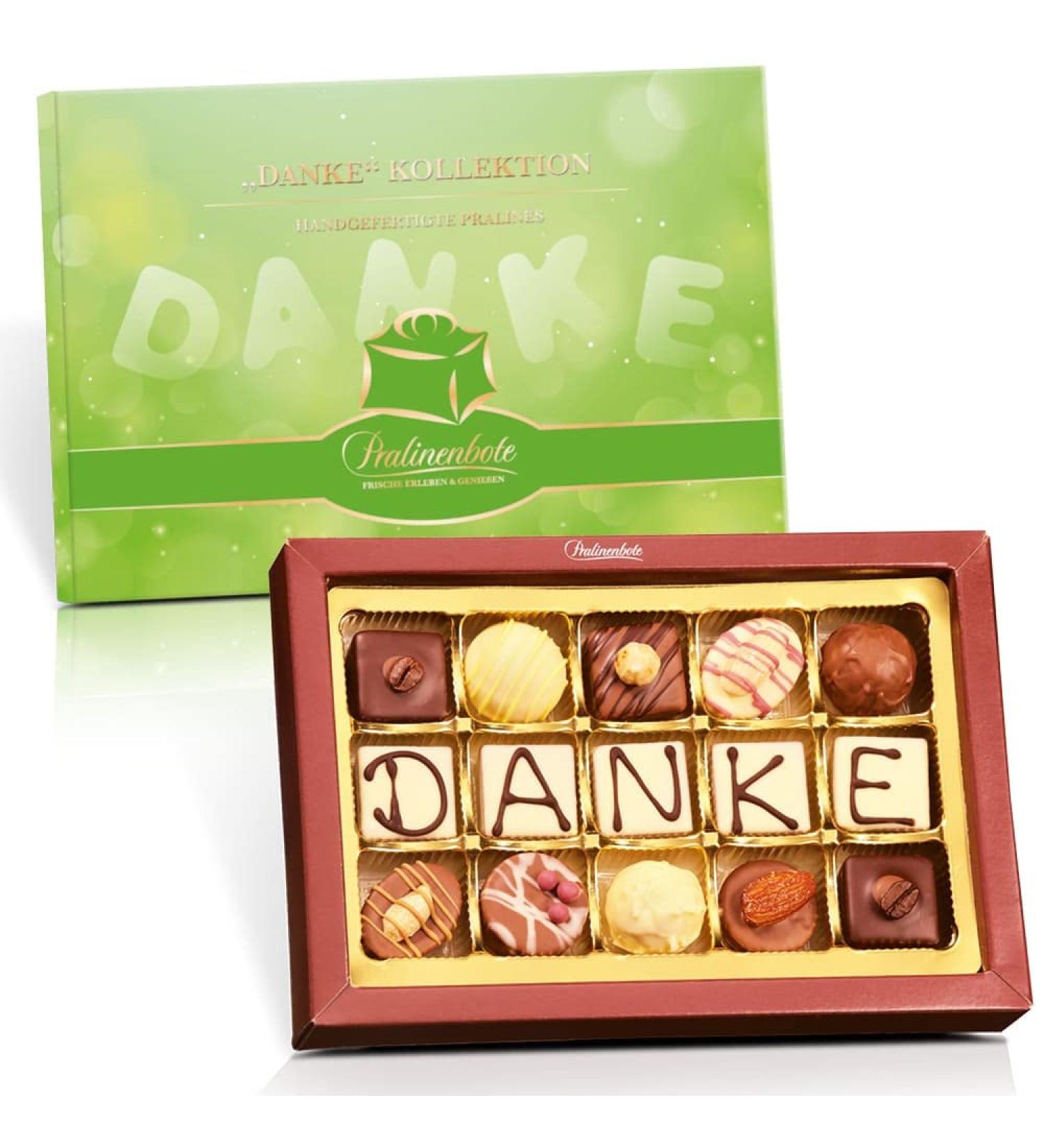 Pralinenbote Gift Box - 15 Gourmet Thank You Pralines (190g) | Perfect International Gift - Buy Online on GoSupps.com